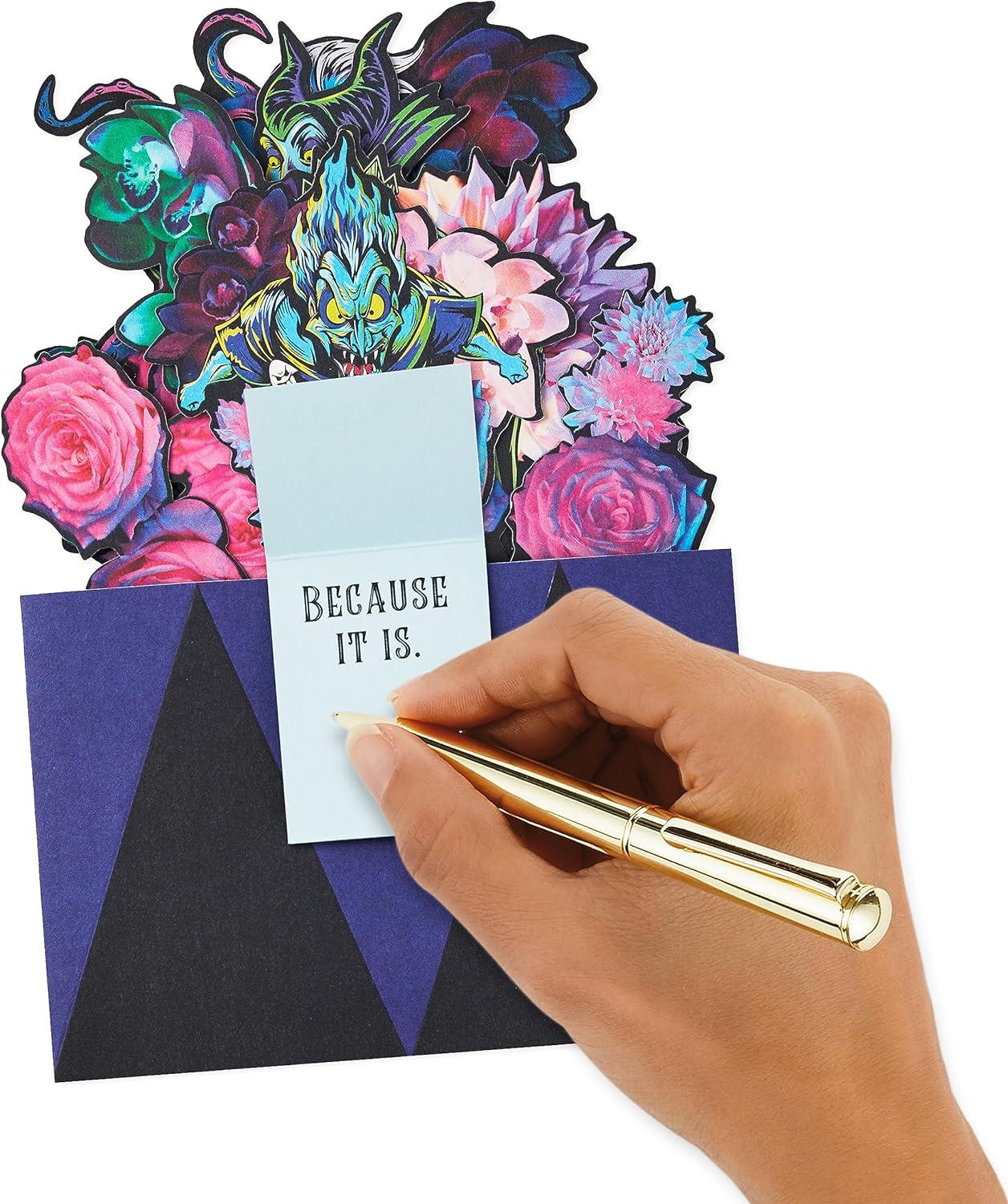 imageHallmark Paper Wonder Disney Villains Valentines Day Pop Up Card Celebrate for Birthdays Halloween Graduations Congratulations