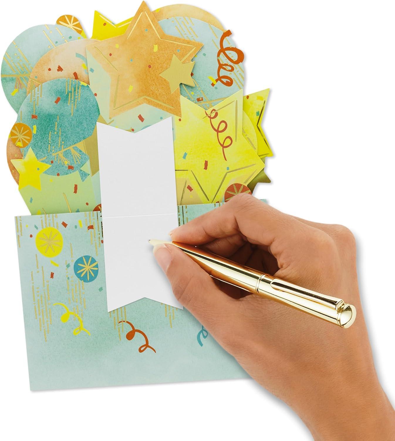 imageHallmark Paper Wonder PickaTitle Customizable PopUp Card Stars and Balloons for Birthday Congrats GraduationStars and Balloons