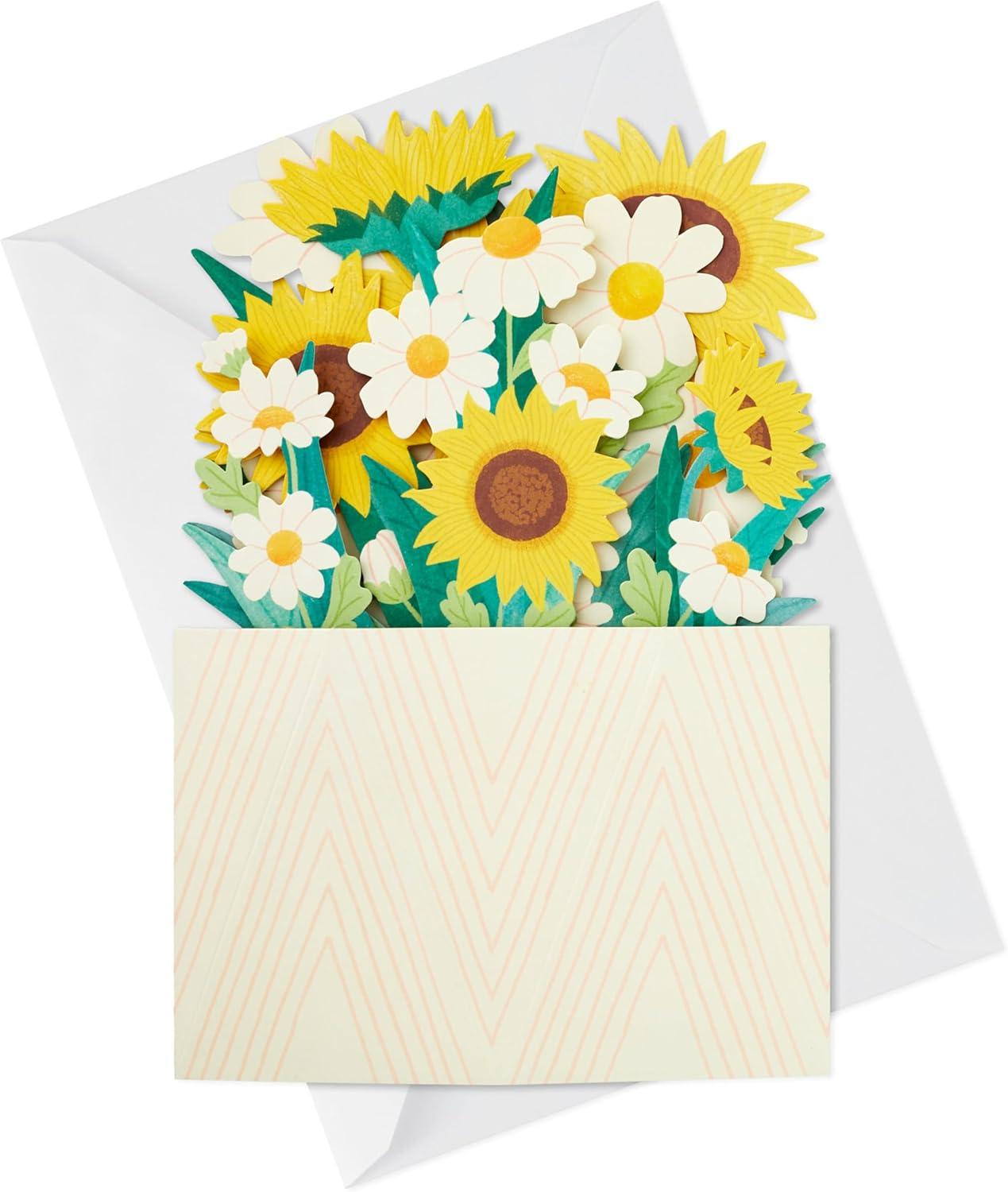 imageHallmark Paper Wonder PickaTitle Customizable PopUp Card Stars and Balloons for Birthday Congrats GraduationSunflower Bouquet
