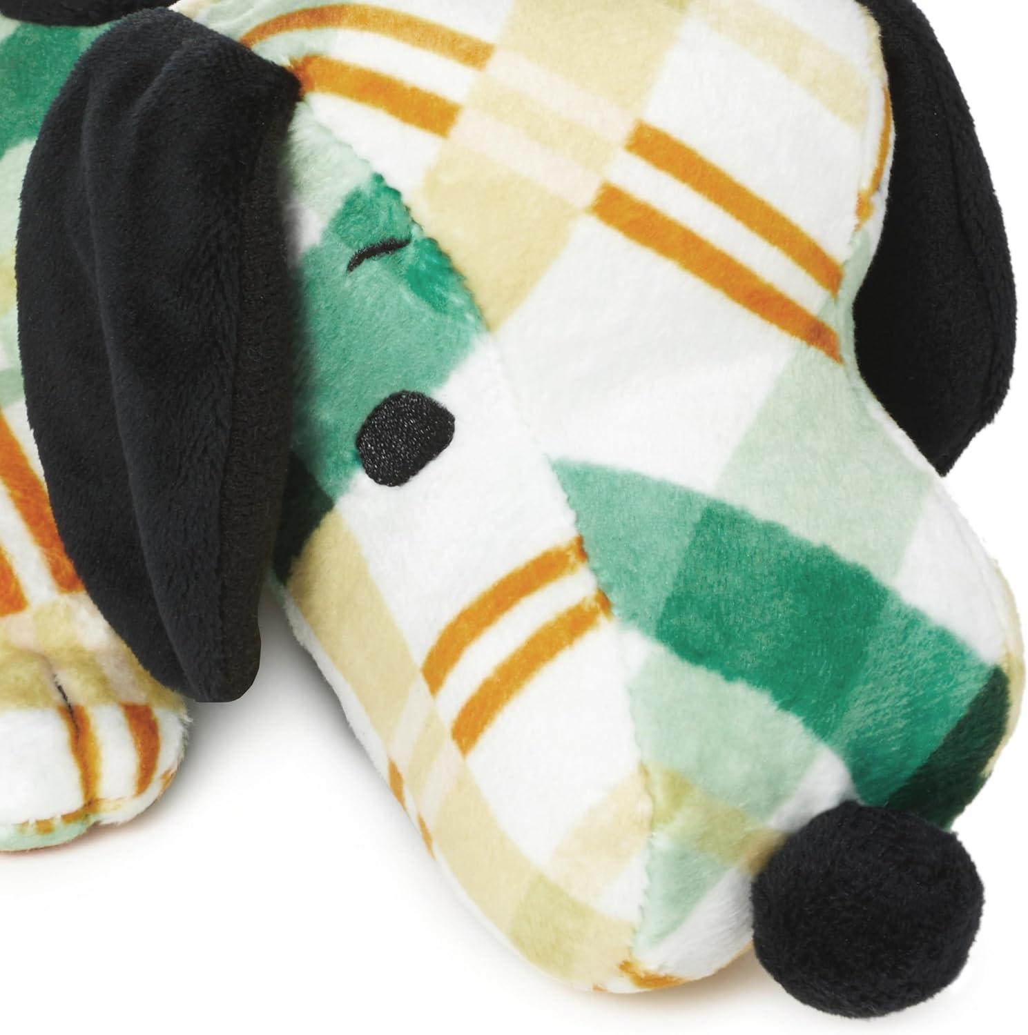 imageHallmark Peanuts Beagle Scouts Picnic Blanket With Bag Snoopy ampamp Woodstock Plaid BlanketFloppy Snoopy Plush