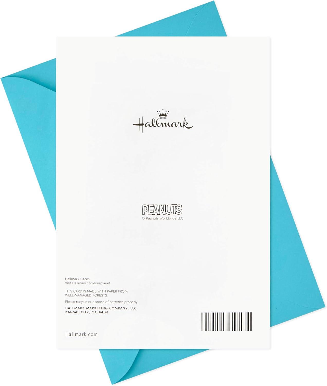 imageHallmark Peanuts Graduation Card with Sound Snoopy Cap and Gown for High School Kindergarten Middle School College and College GraduatesSnoopy Cap and Gown