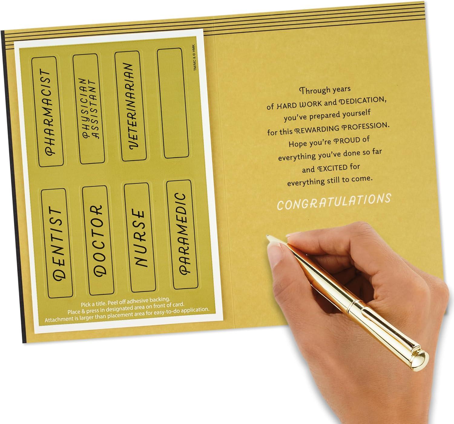 imageHallmark PickATitle Medical Degree Graduation Card Youre Going To Be Great for Nurse Doctor Dentist Paramedic Pharmacist Physician Assistant and VeterinarianMedical Degree