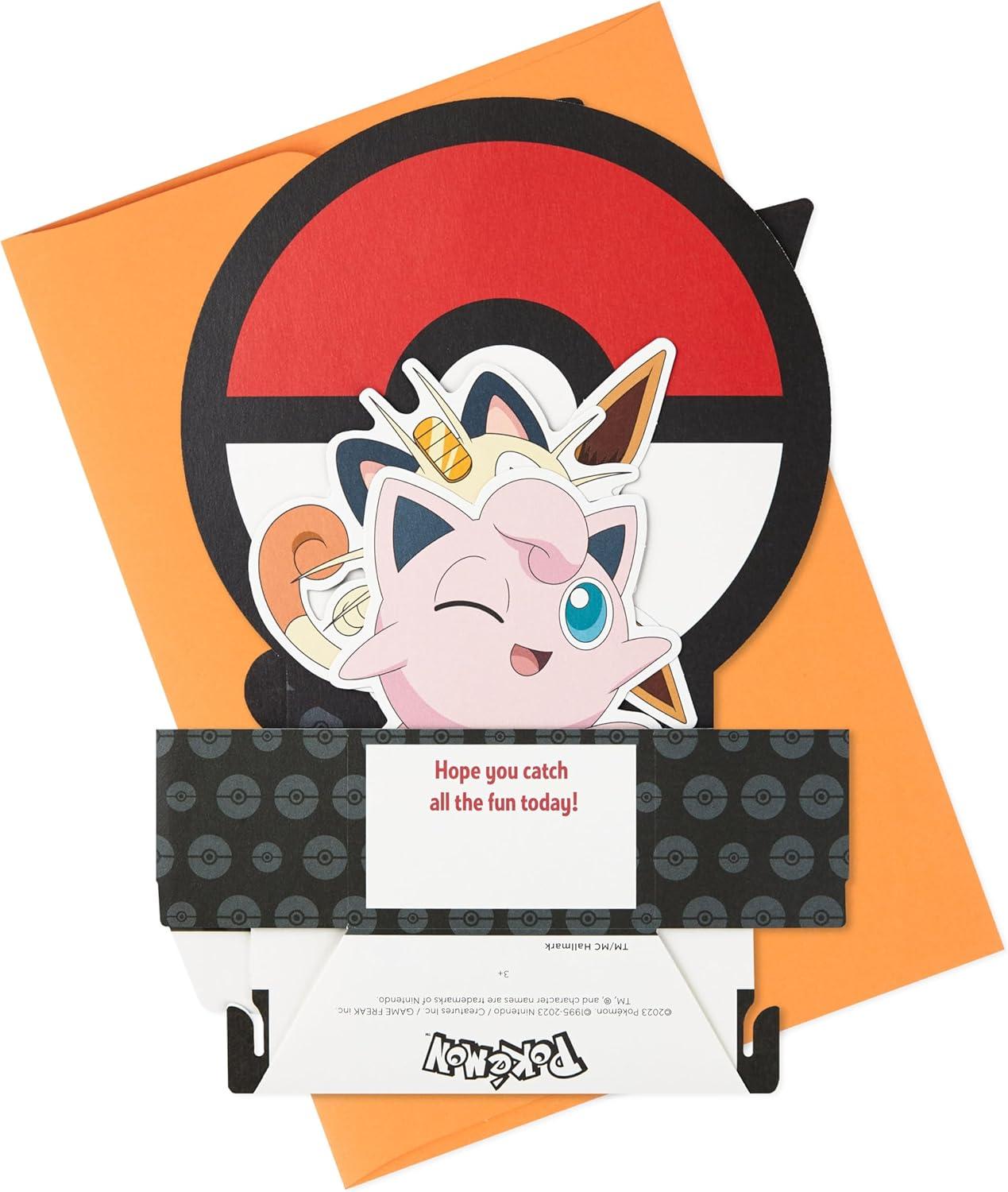 imageHallmark Pop Up Birthday Card for Kids Pokmon Paper Wonder 3D Card for Birthday Boy
