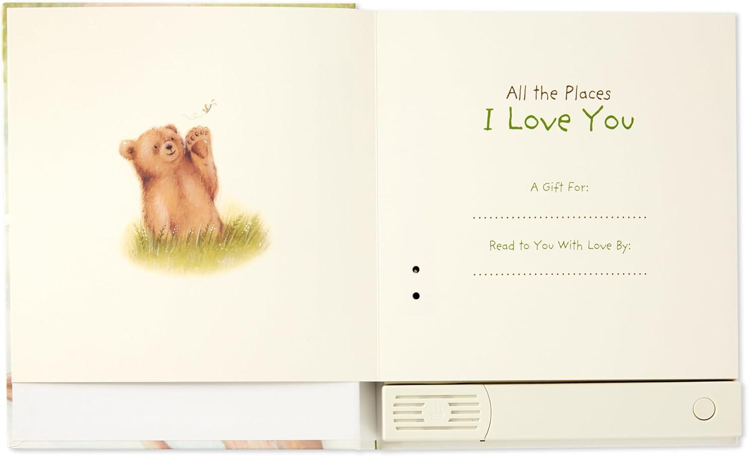 imageHallmark Recordable Book with Music for Children All The Places I Love You Easter Basket StuffersAll the Places I Love You