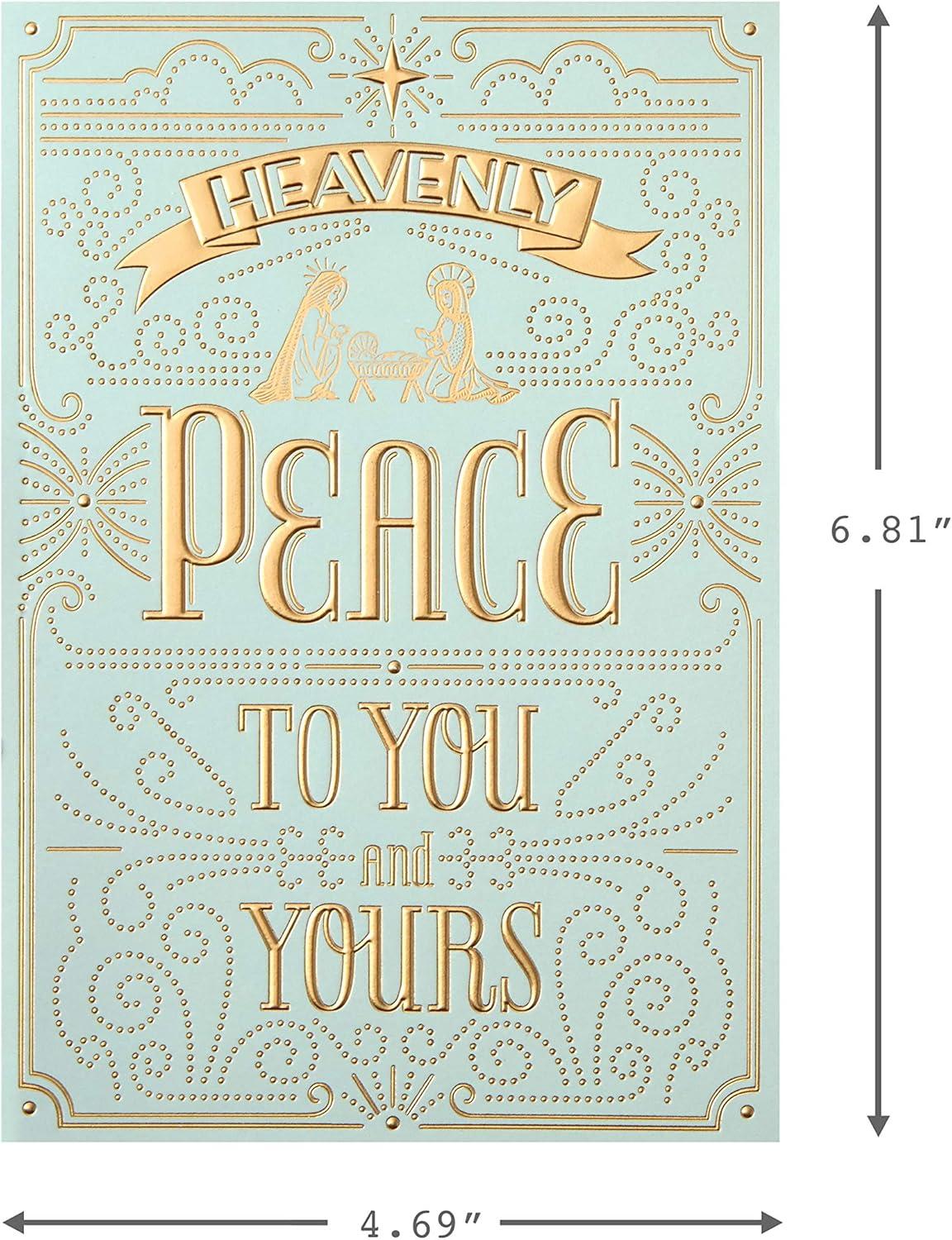 imageHallmark Religious Christmas Boxed Cards Inspirational Quote 16 Cards and 17 EnvelopesPeace