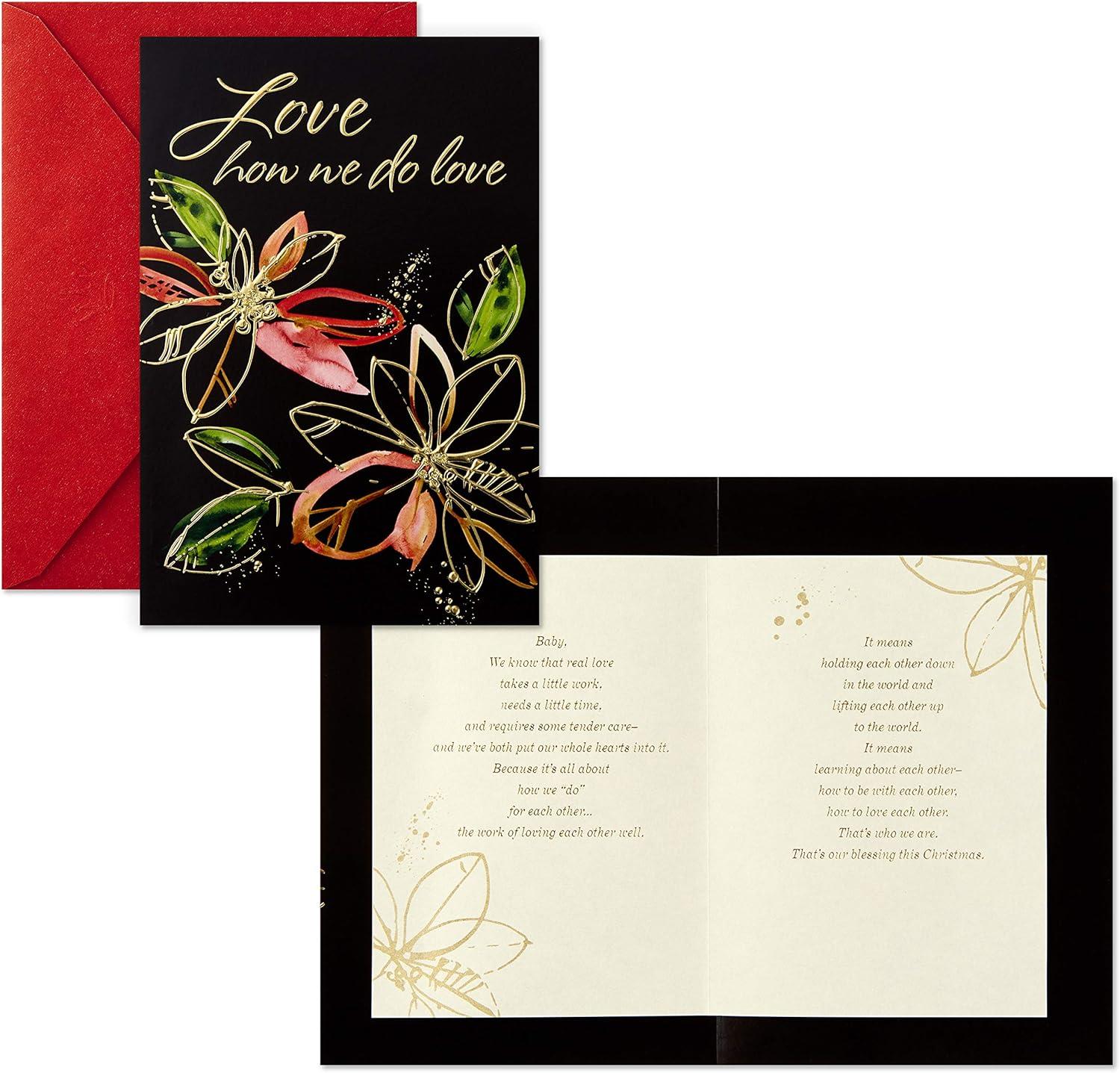 imageHallmark Romantic Christmas Card for Husband Wife Boyfriend Girlfriend Celebrate Our WayLove How We Do Love