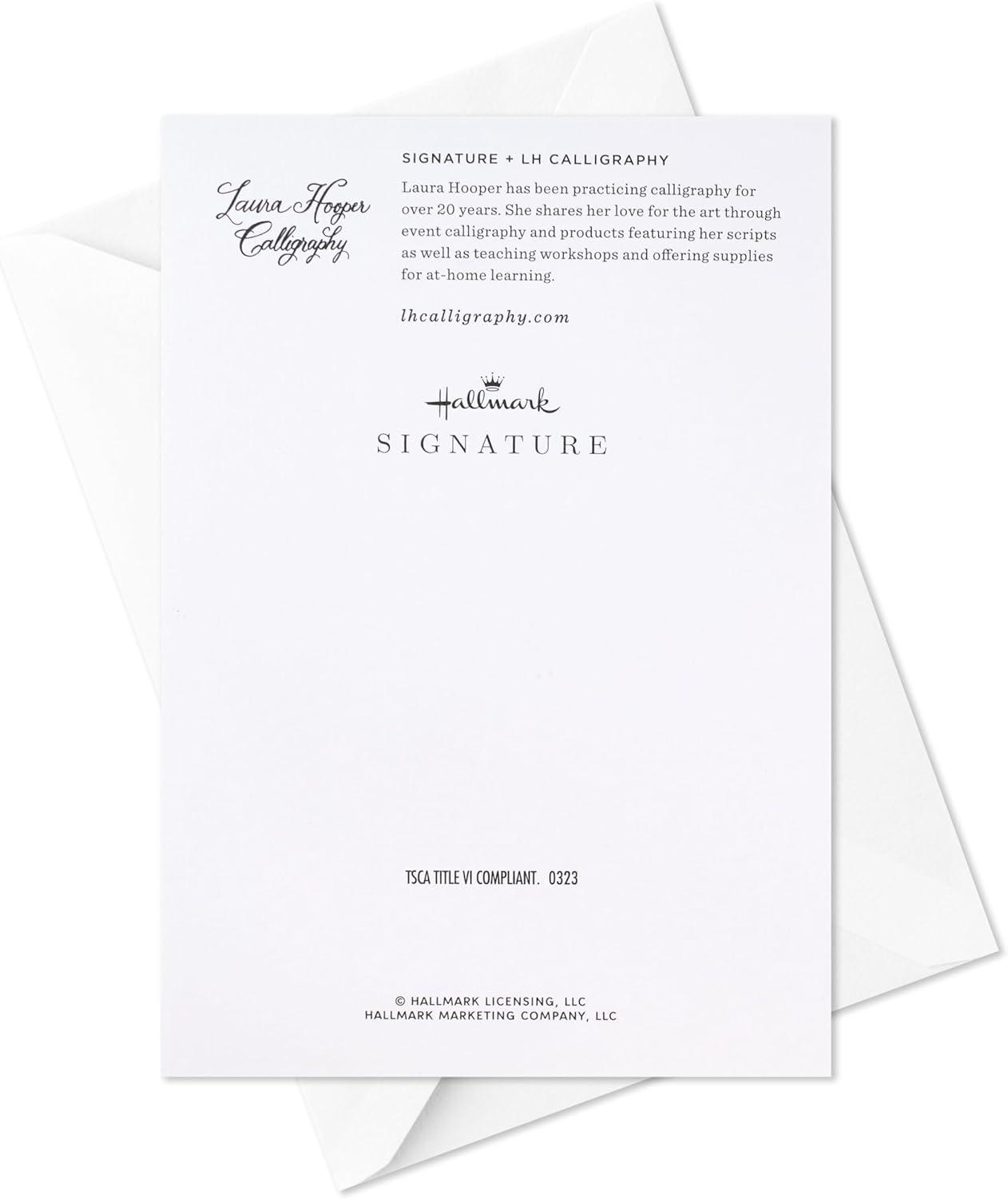 imageHallmark Signature Anniversary Card Gold and Woodgrain Love You More for Husband Wife Partner SpouseGold and Woodgrain Love You More