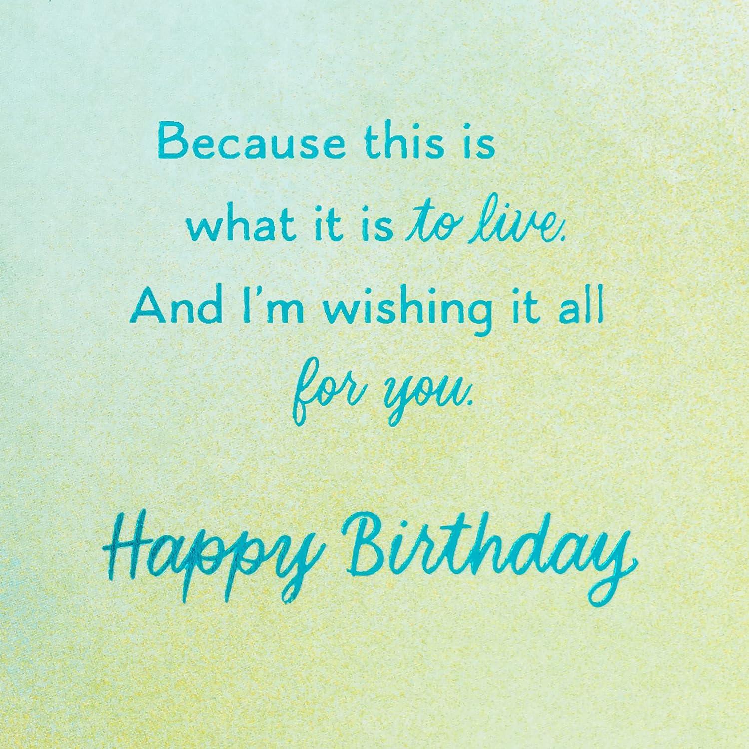 imageHallmark Signature Birthday Card Seashell Birthday CakeHoping So Many Good Things