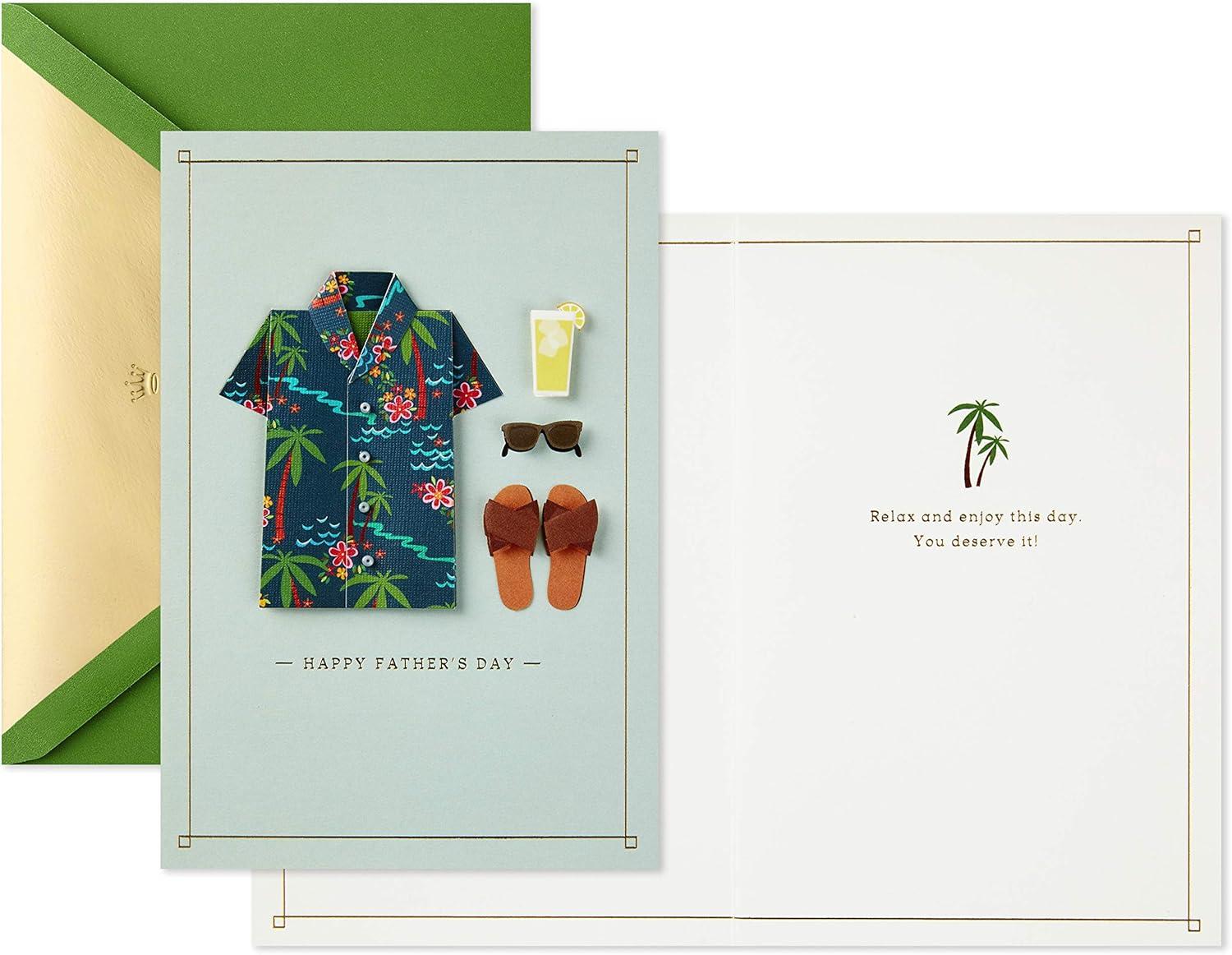 imageHallmark Signature Displayable Easter Card Accordion Fold Pop Up Flowers and BunniesHawaiian Shirt