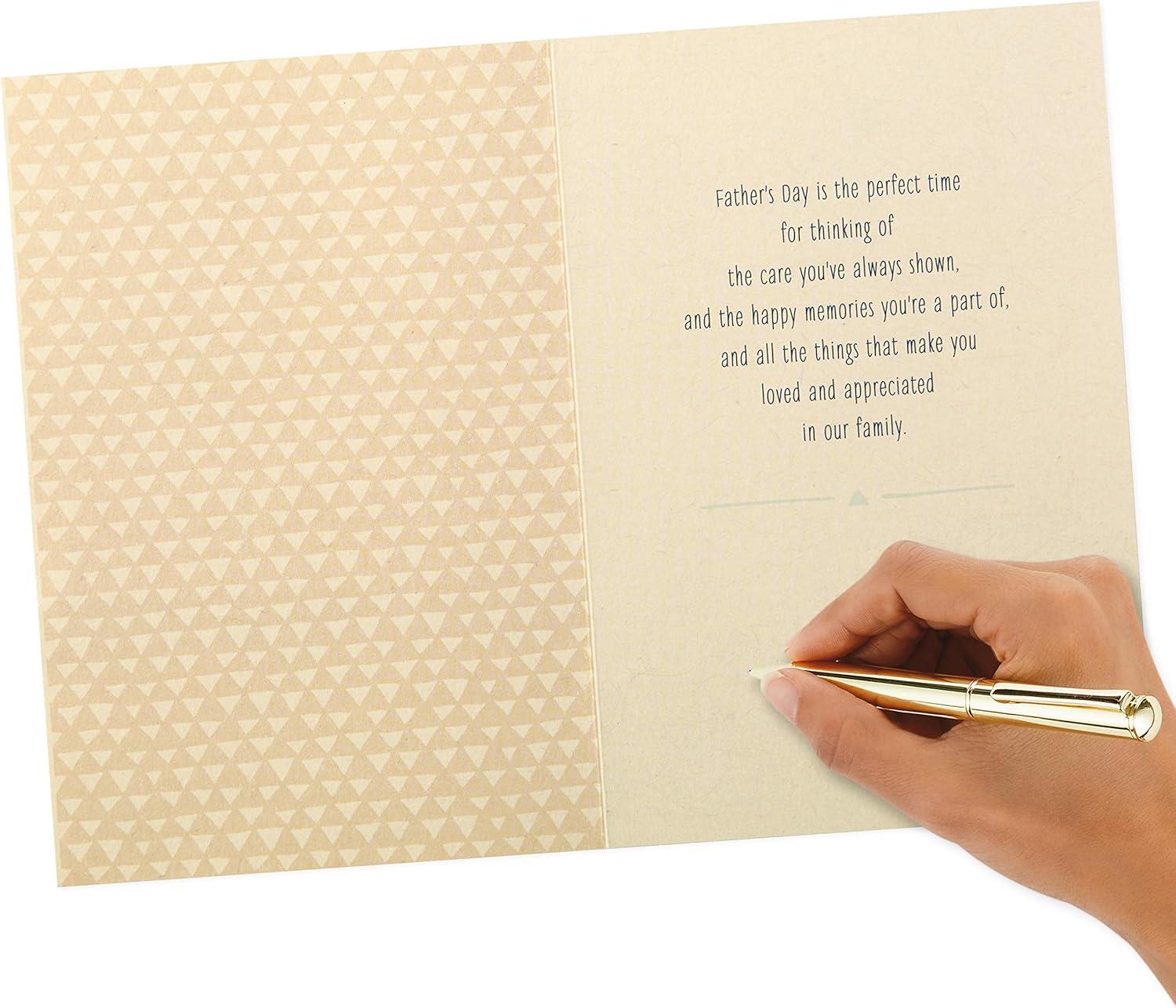 imageHallmark Signature Fathers Day Card for Dad from Son or Daughter CelebrateBlue and Beige