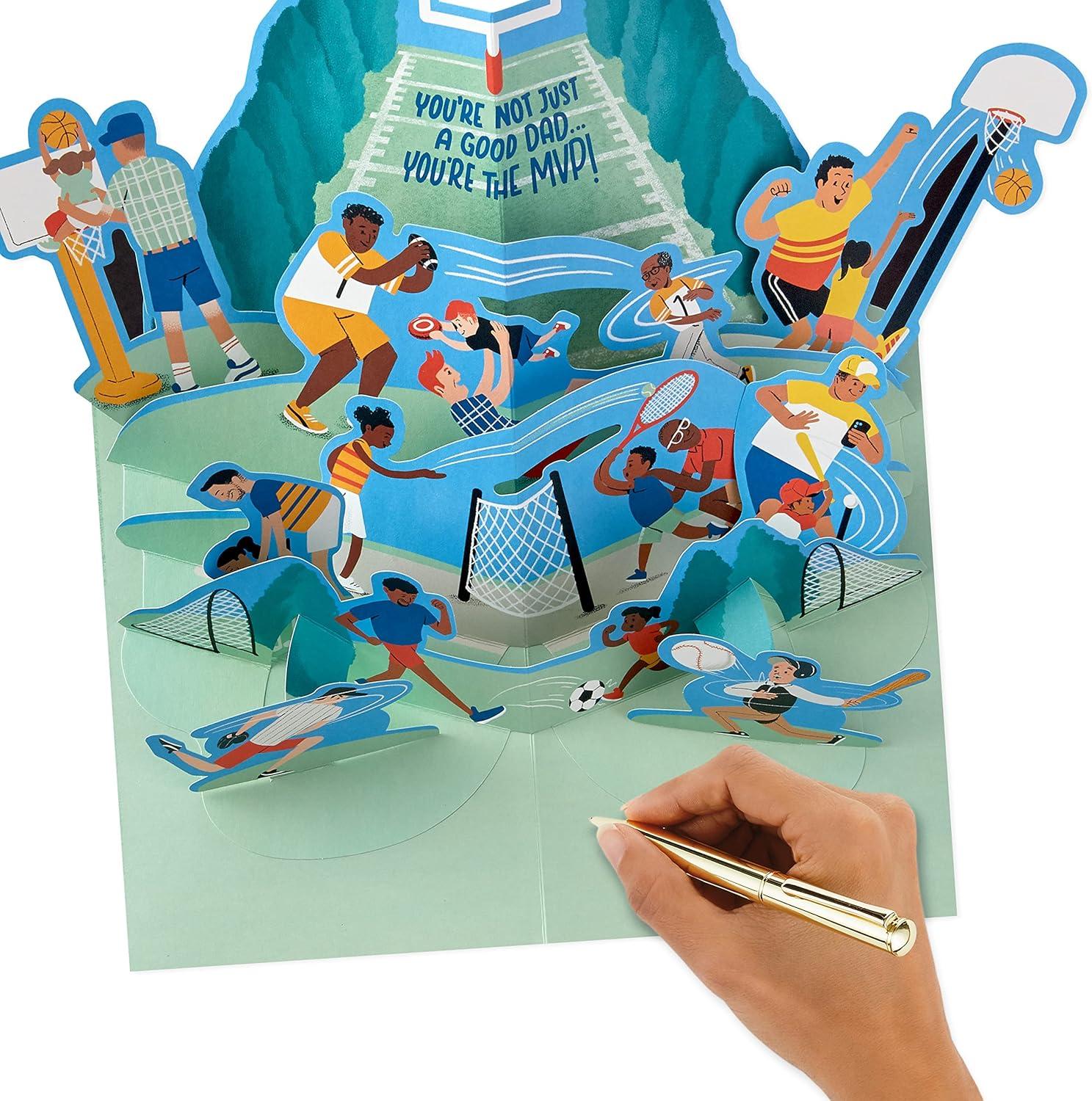 imageHallmark Signature Paper Wonder Fishing PopUp Card Have a Reel Nice Day for Birthdays Fathers Day Just BecauseSports