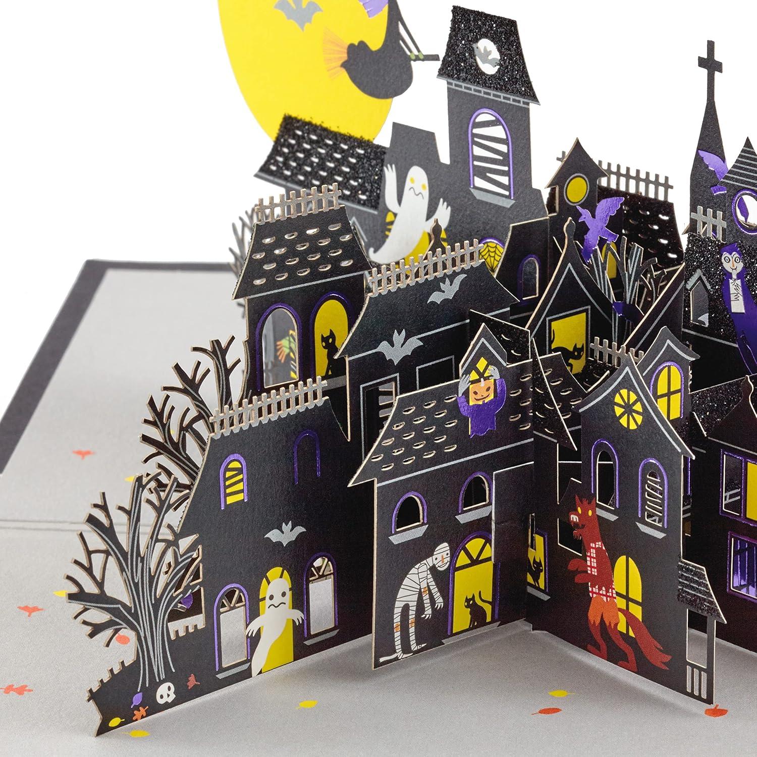 imageHallmark Signature Paper Wonder Halloween Pop Up Card Haunted House1299HEH4007Pop Up  Haunted House