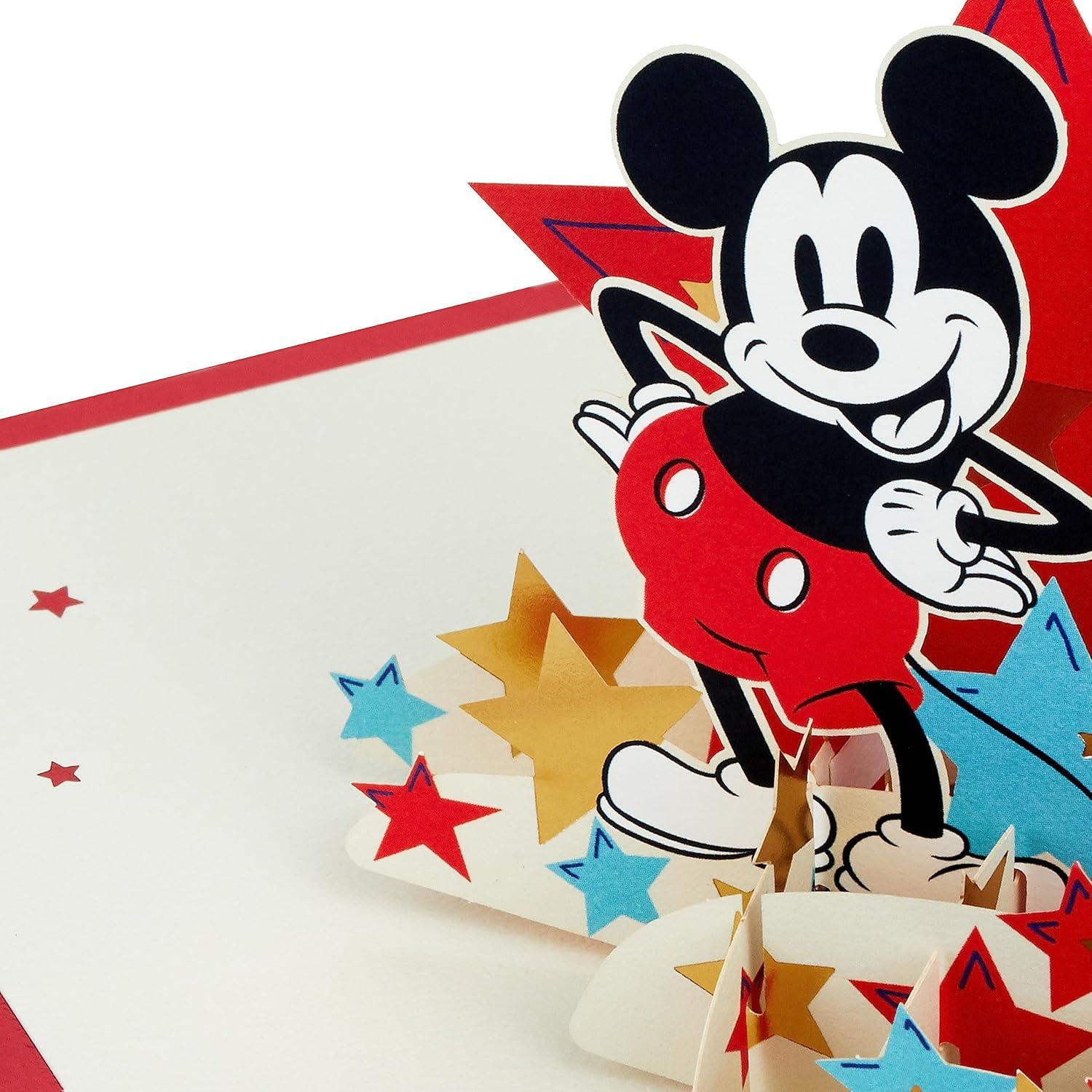 imageHallmark Signature Paper Wonder Pop Up Birthday Card Thank You Card Encouragement Card Mickey Mouse