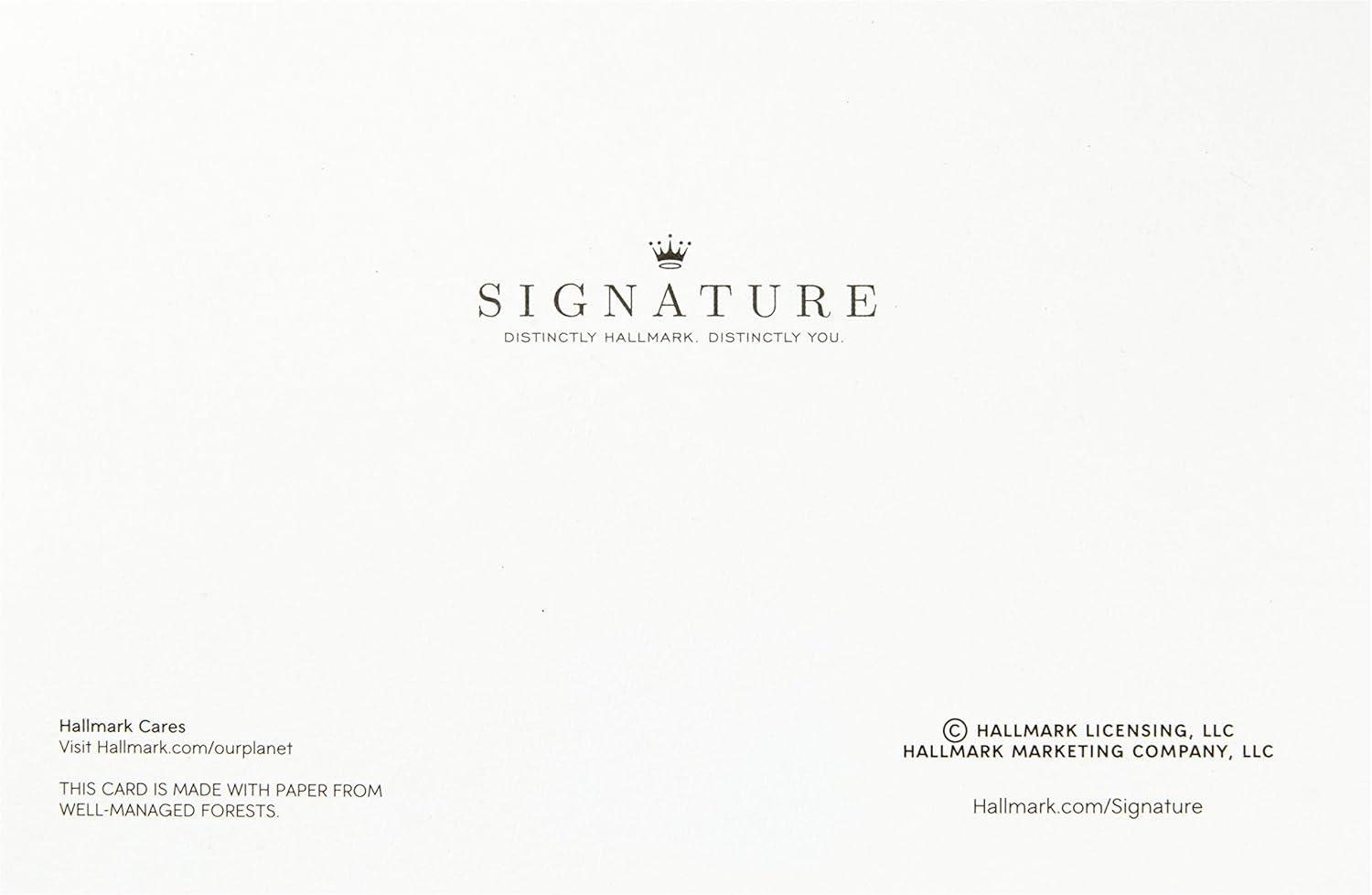 imageHallmark Signature Religious Wood Christmas Card A Savior is BornDelicate Paper Craft Nativity Scene