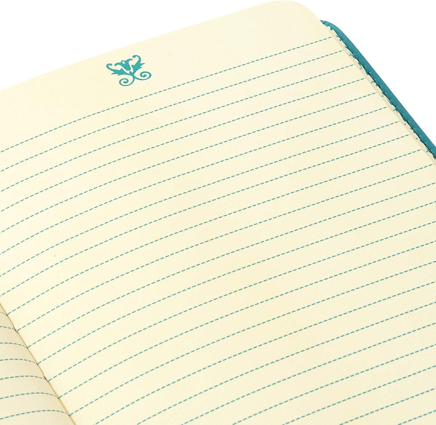 imageHallmark Soft Cover Journal with Lined Pages Scroll Bird Teal 5HWJ6935Scroll Bird