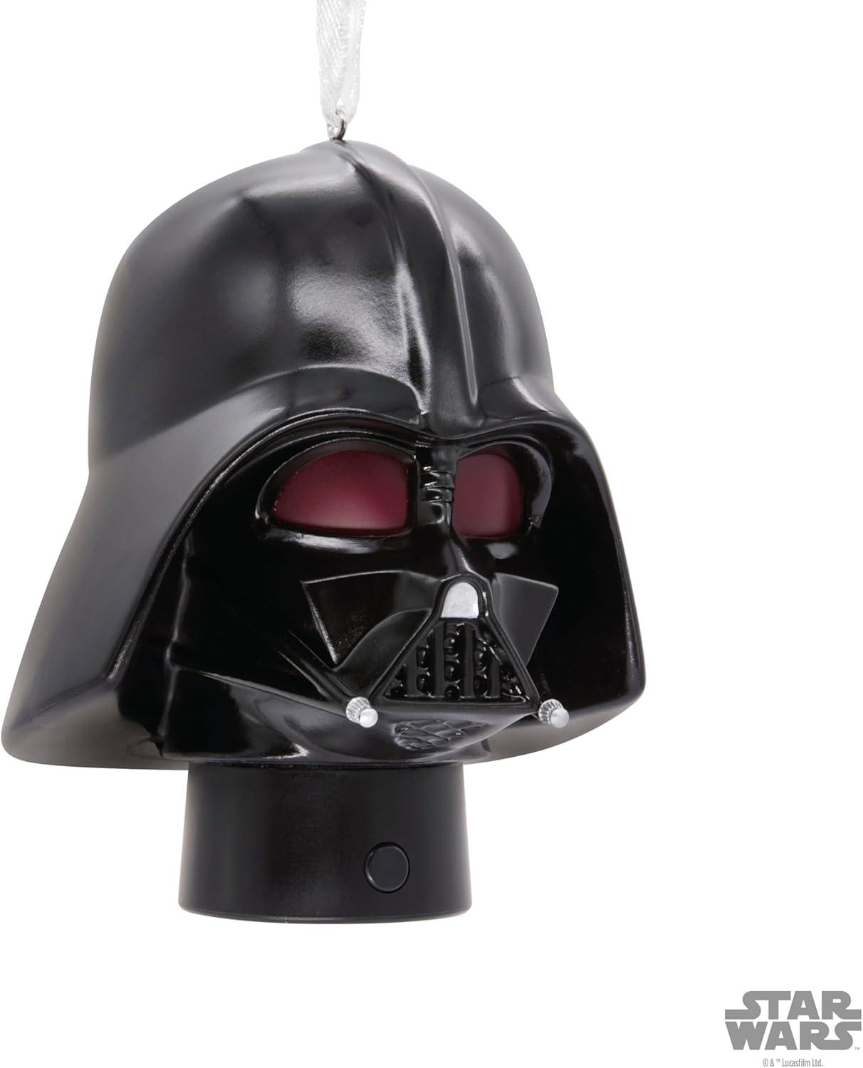 imageHallmark Star Wars Darth Vader Helmet Christmas Ornament with LightDarth Vader