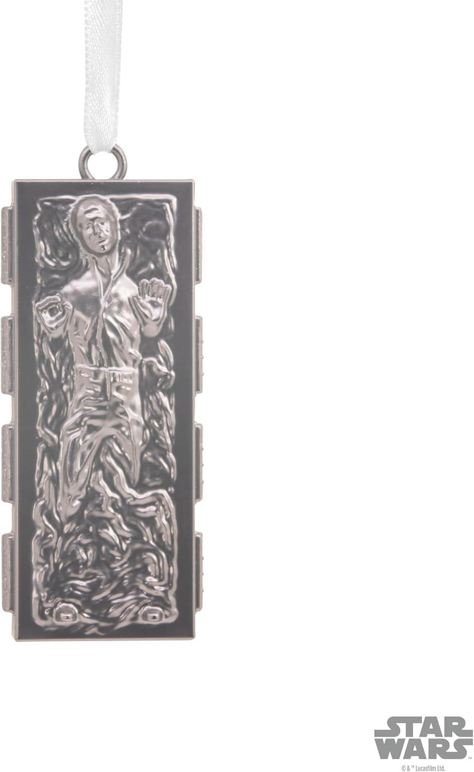 imageHallmark Star Wars Han Solo in Carbonite Christmas Ornament Metal Gifts for Star Wars Fans