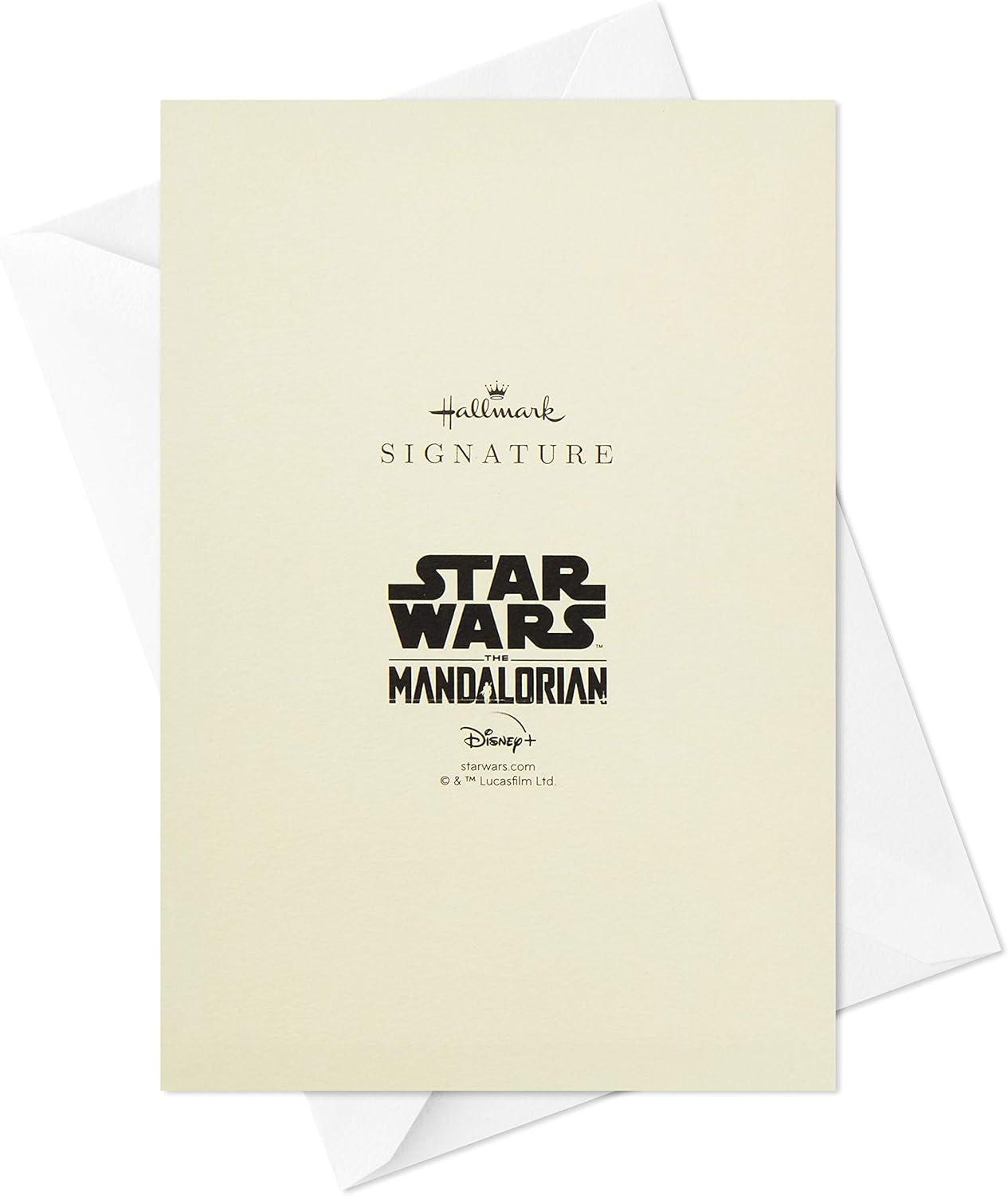 imageHallmark Star Wars Pop Up Birthday or Congratulations Card Baby Yoda May the 4th Signature Paper Wonder 3D CardPop Up  Baby Yoda