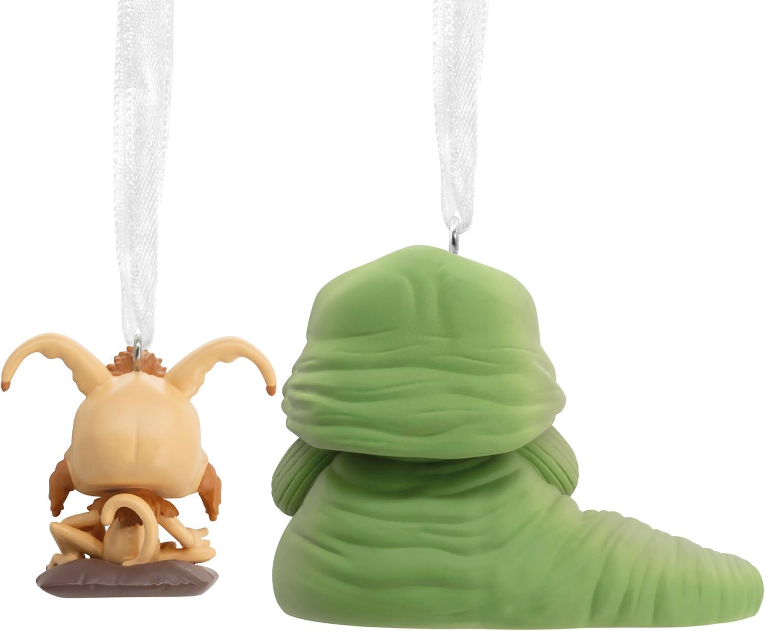 imageHallmark Star Wars Return of The Jedi Jabba The Hutt ampamp Salacious B Crumb Funko POP Christmas Ornaments Set of 2 Pop Culture Gifts
