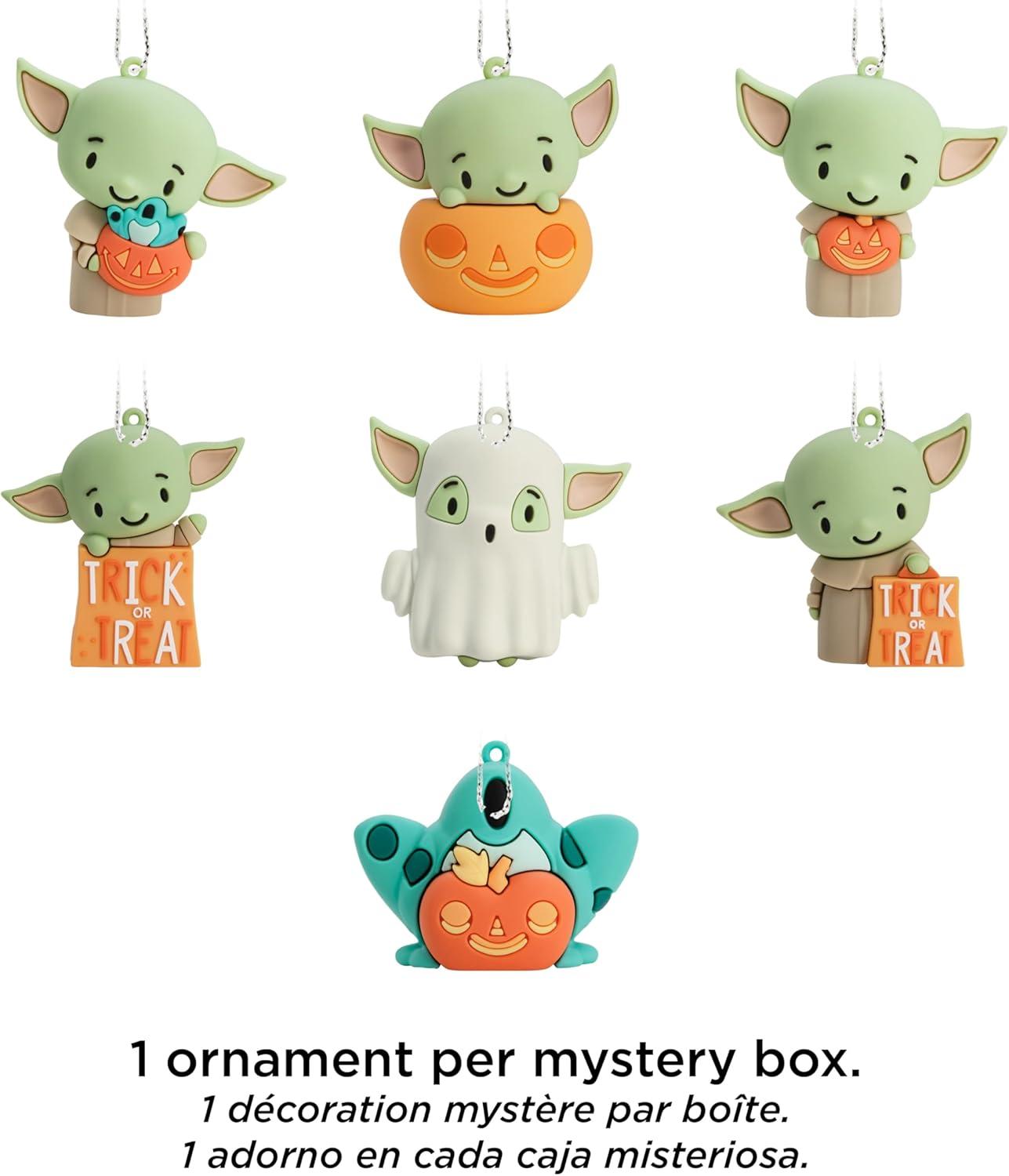 imageHallmark Star Wars The Mandalorian Grogu Mystery Halloween Ornaments Set of 2Grogu Mystery Set of 2