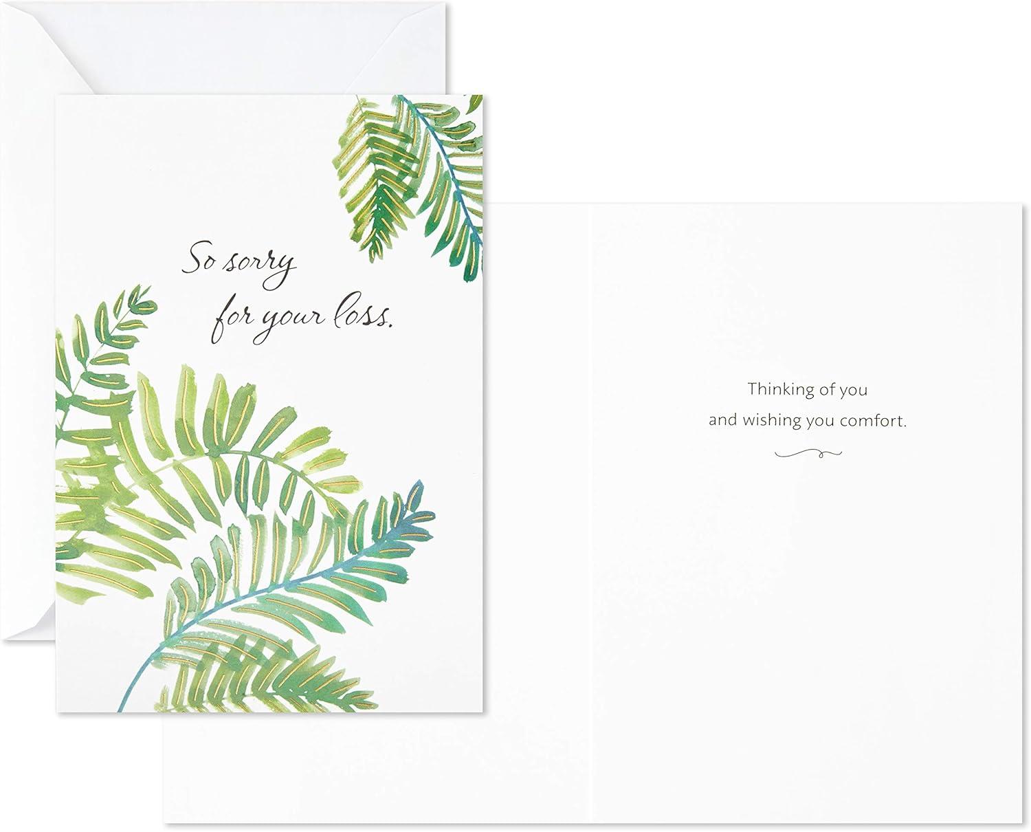imageHallmark Sympathy Cards Assortment Watercolor Nature 12 Assorted Thinking of You Cards with EnvelopesMulticolor