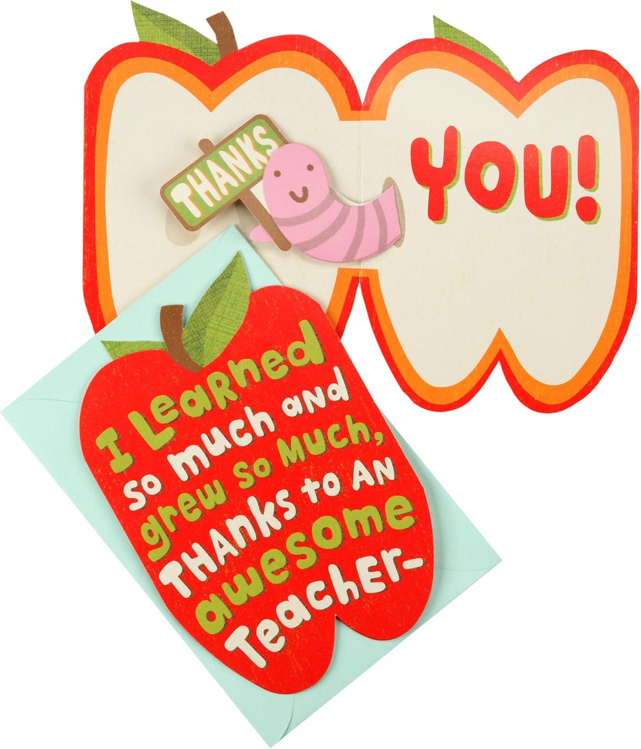imageHallmark Teacher Appreciation Card Assortment for Day Care Preschool Elementary School Graduation or Back to School 8 Cards with Envelopes