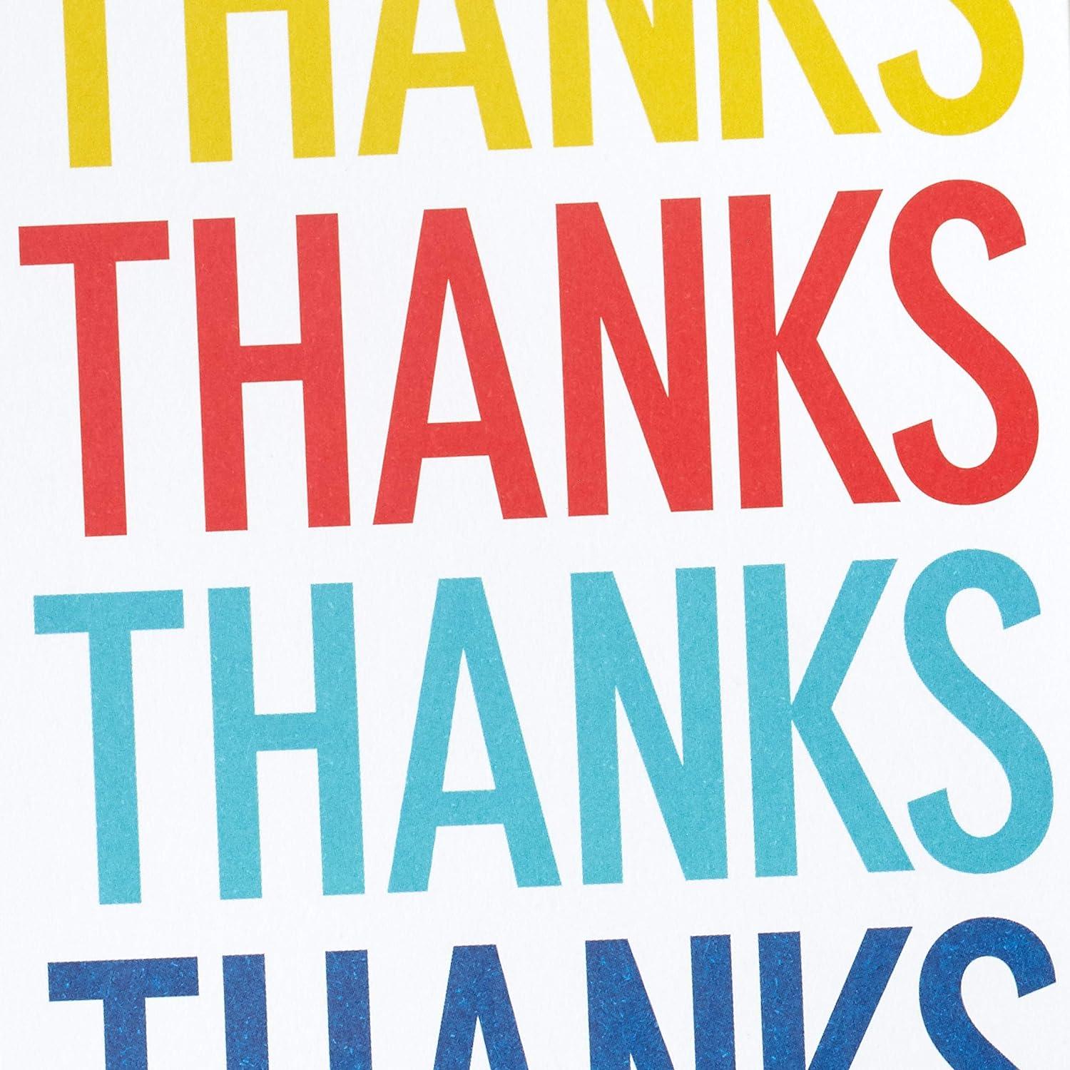 imageHallmark Thank You Cards Assortment Primary Colors 48 Thank You Notes for Kids and Adults for Graduation Baby Shower Birthdays All OccasionThank You Kids