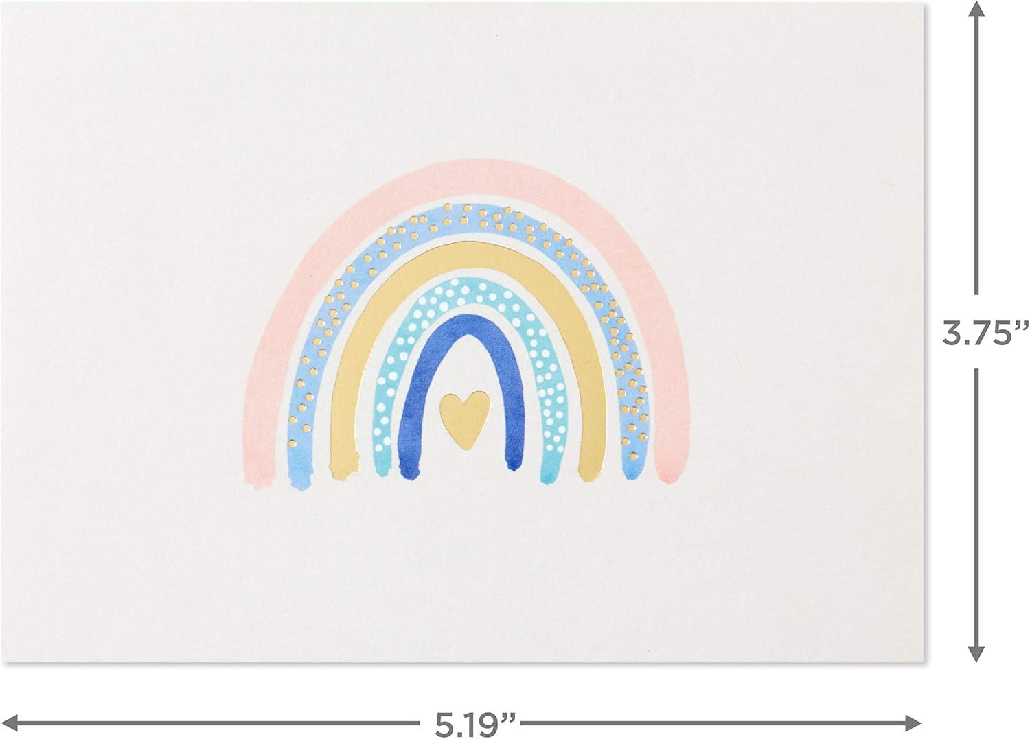 imageHallmark Valentines Day Cards for Kids Hearts ampamp Rainbows 24 Blank Cards with Envelopes for Birthdays Back to School Any OccasionHearts and Rainbows