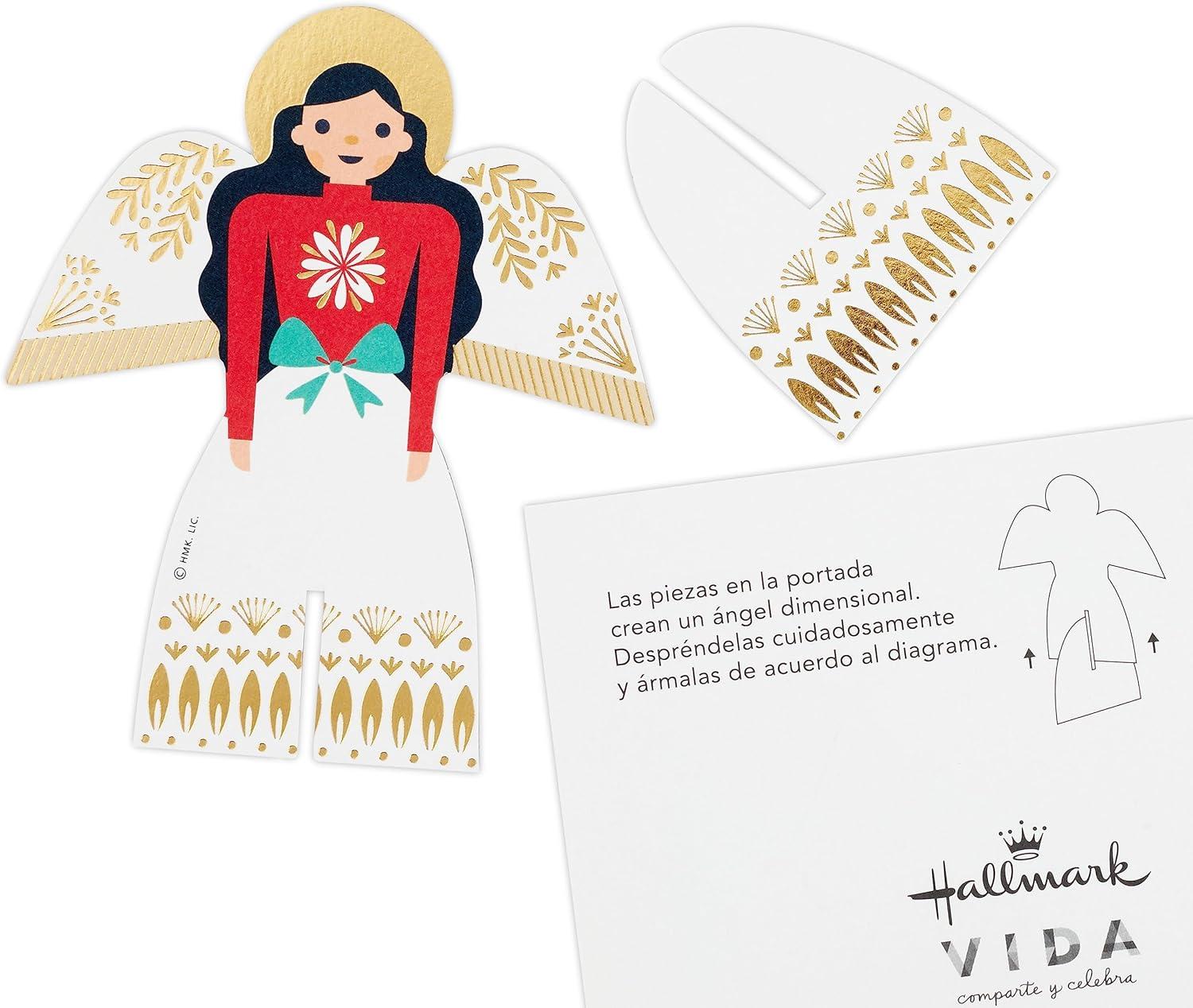 imageHallmark Vida Spanish Christmas Card Celebrating from AfarBendiciones Navideas Detachable Angel