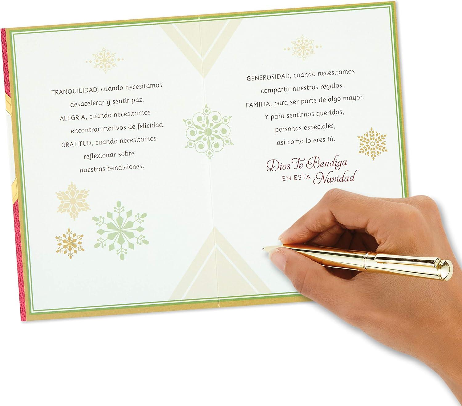 imageHallmark Vida Spanish Christmas Card Celebrating from AfarPinecones
