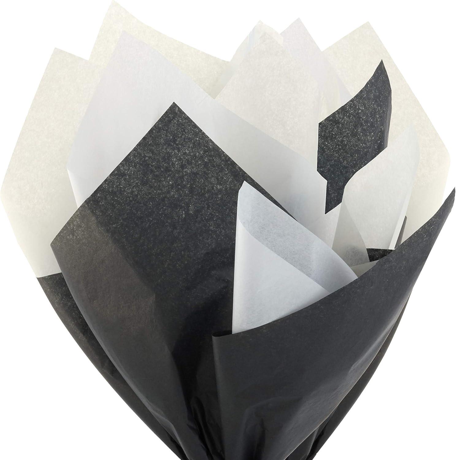imageHallmark White Black and Ivory Bulk Tissue Paper 120 Sheets for Gift Bags Weddings Graduations Valentines Day ChristmasWhite  Black  Ivory