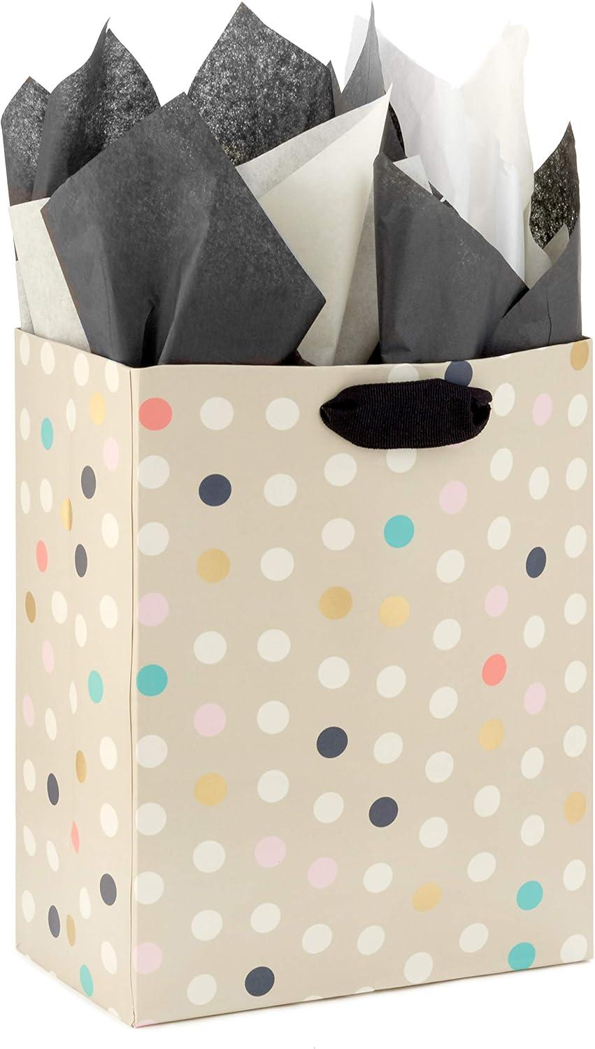 imageHallmark White Black and Ivory Bulk Tissue Paper 120 Sheets for Gift Bags Weddings Graduations Valentines Day ChristmasWhite  Black  Ivory