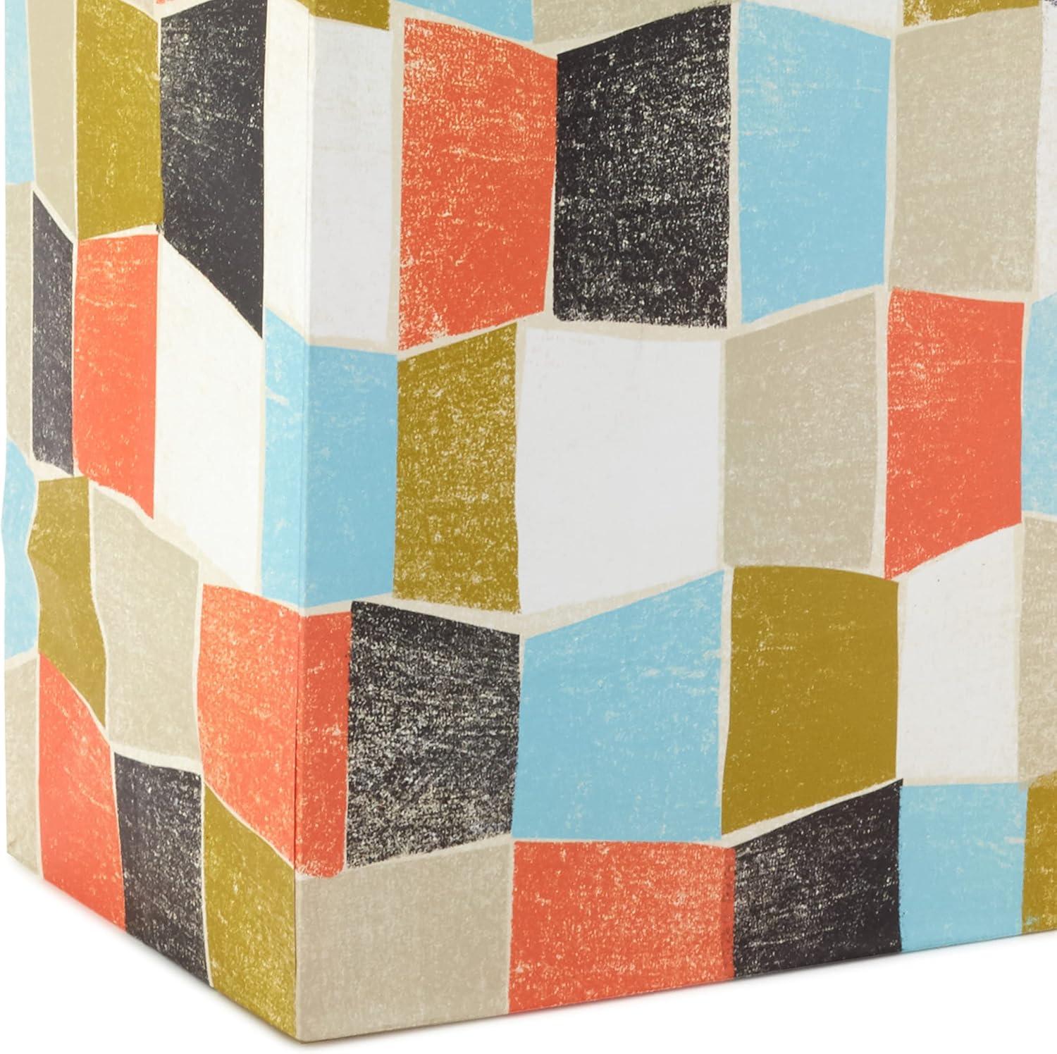 imageHallmark Wrap 13quot Large Gift Bag with Tissue Paper 130 Orange Blue Green BlackYour Day  Your Way