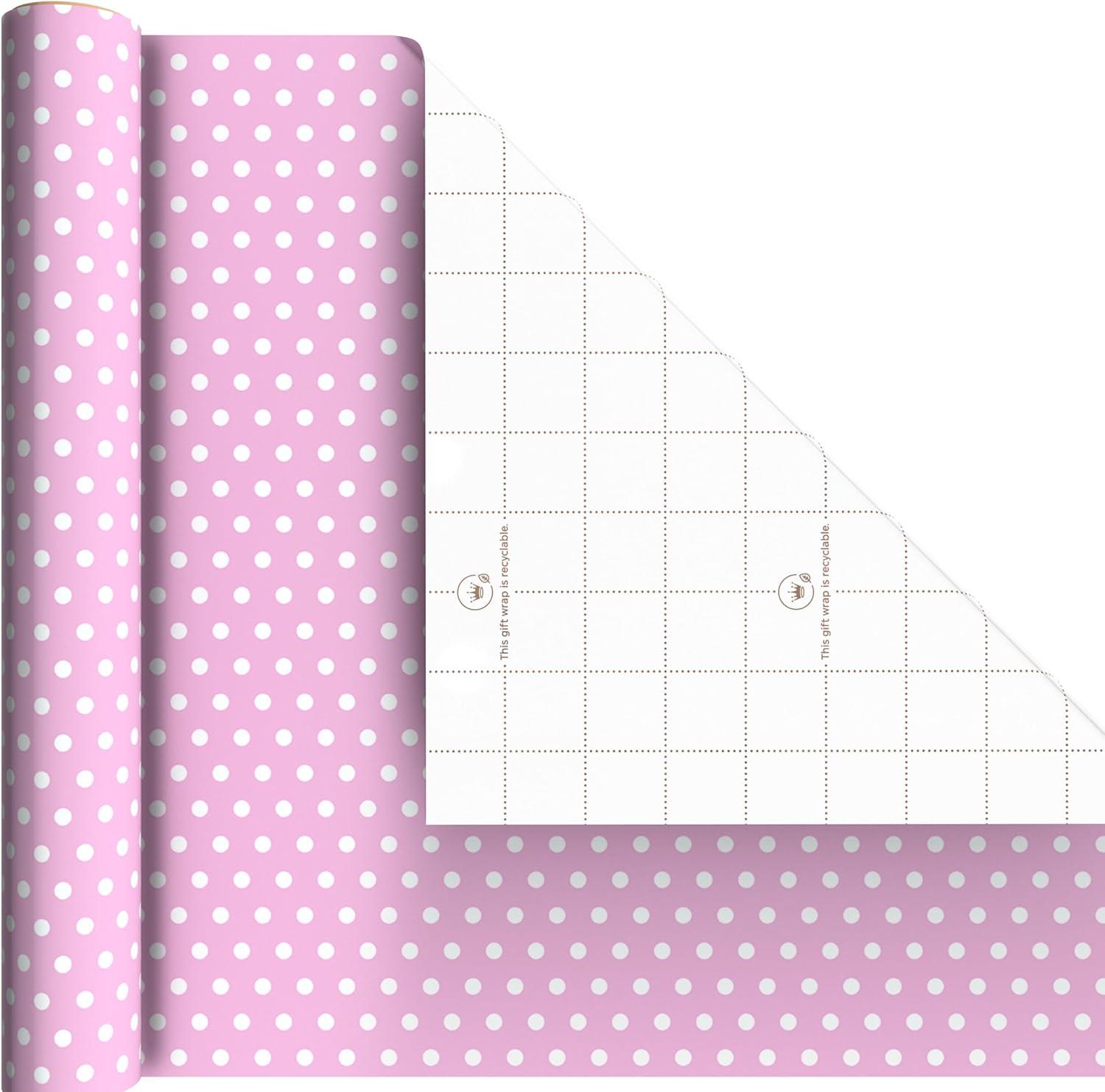 imageHallmark Wrapping Paper Mini Rolls 3Pack Stripes Wildflowers Pink Polka Dots for Birthdays Mothers Day Bridal Showers Any Occasion  45 Sq Ft TotalStripes  Wildflowers  Pink Polka Dots