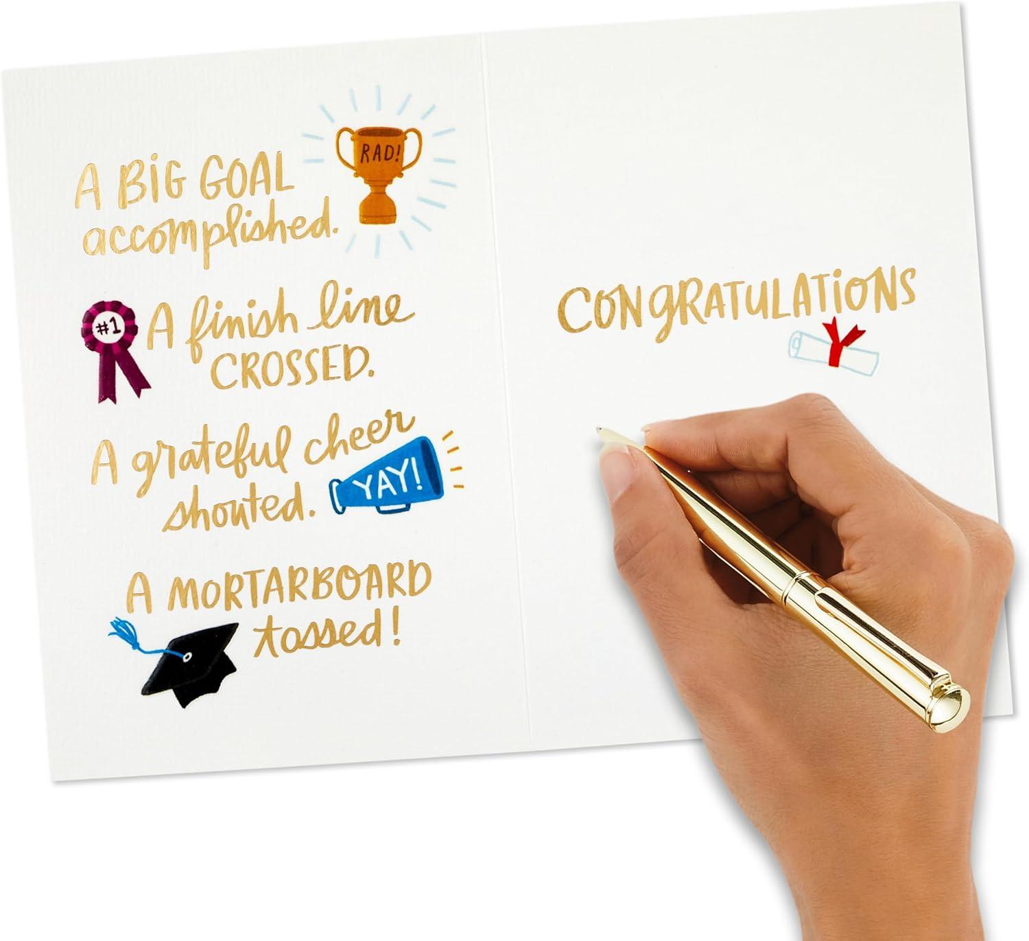 imageHallmark YearDated Graduation Card 2025 Theres No Stopping You Gold Stars on BlueA Dream Coming True