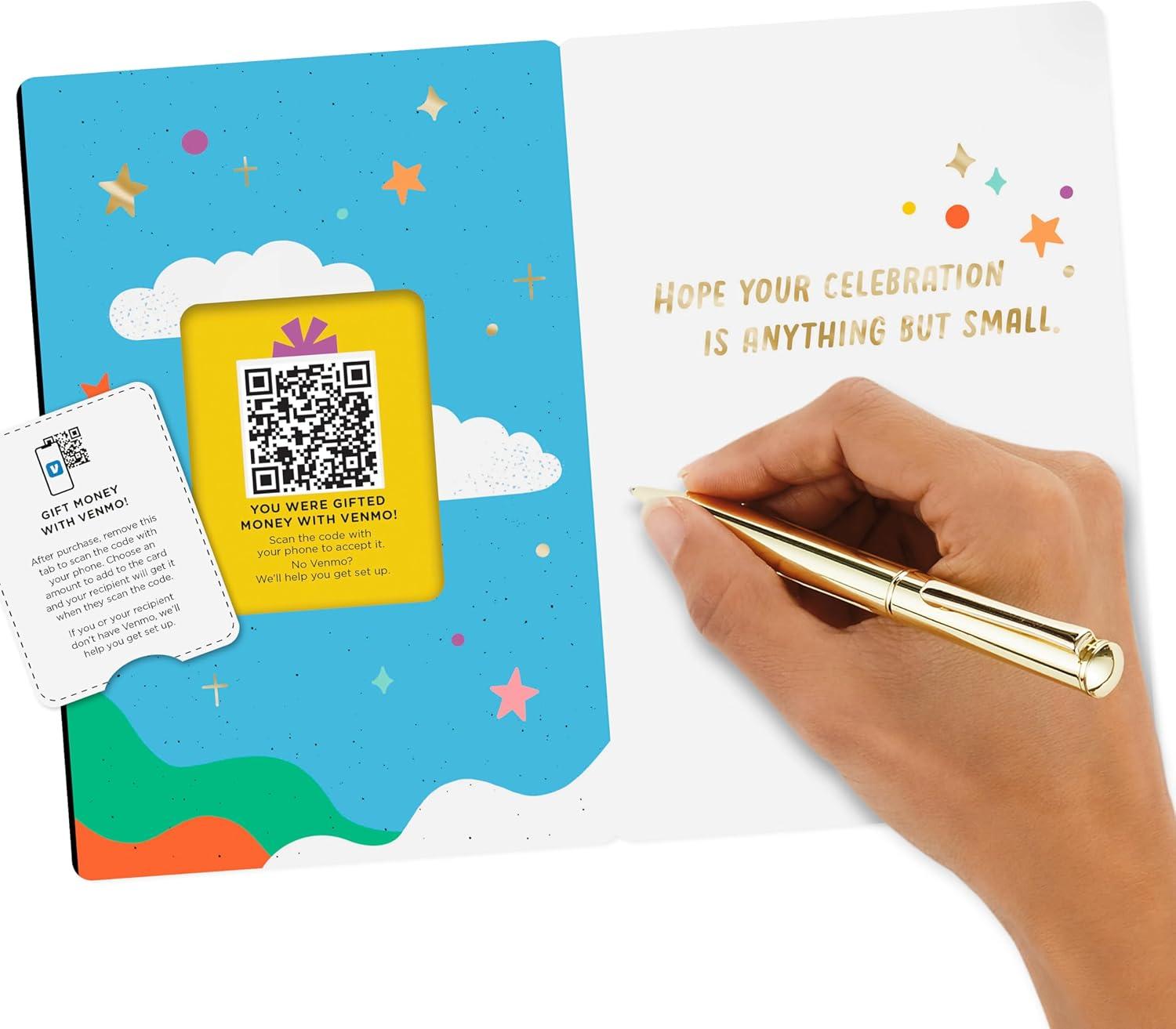 imageHallmark and Venmo Birthday Card Wish Big for Kids Adults Friends Coworkers