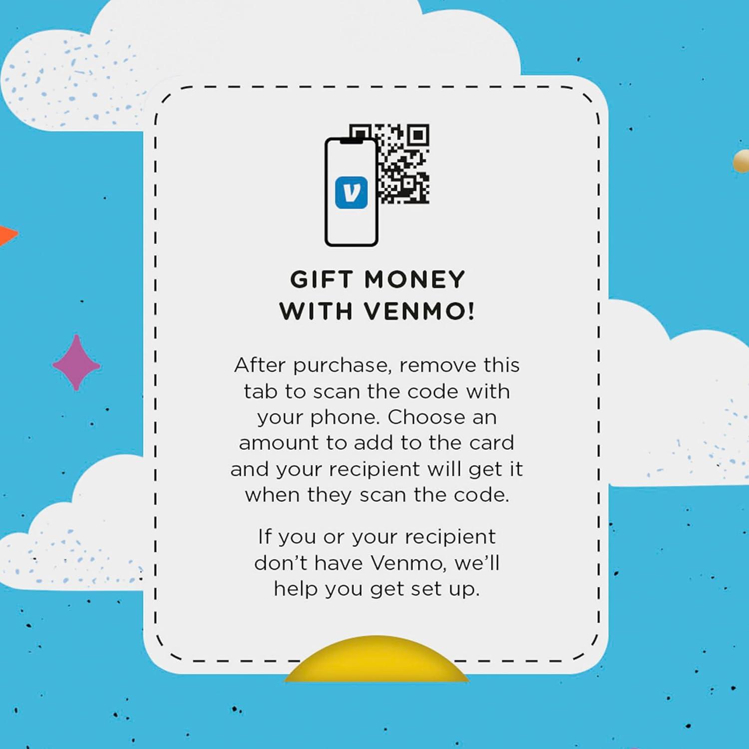 imageHallmark and Venmo Birthday Card Wish Big for Kids Adults Friends Coworkers