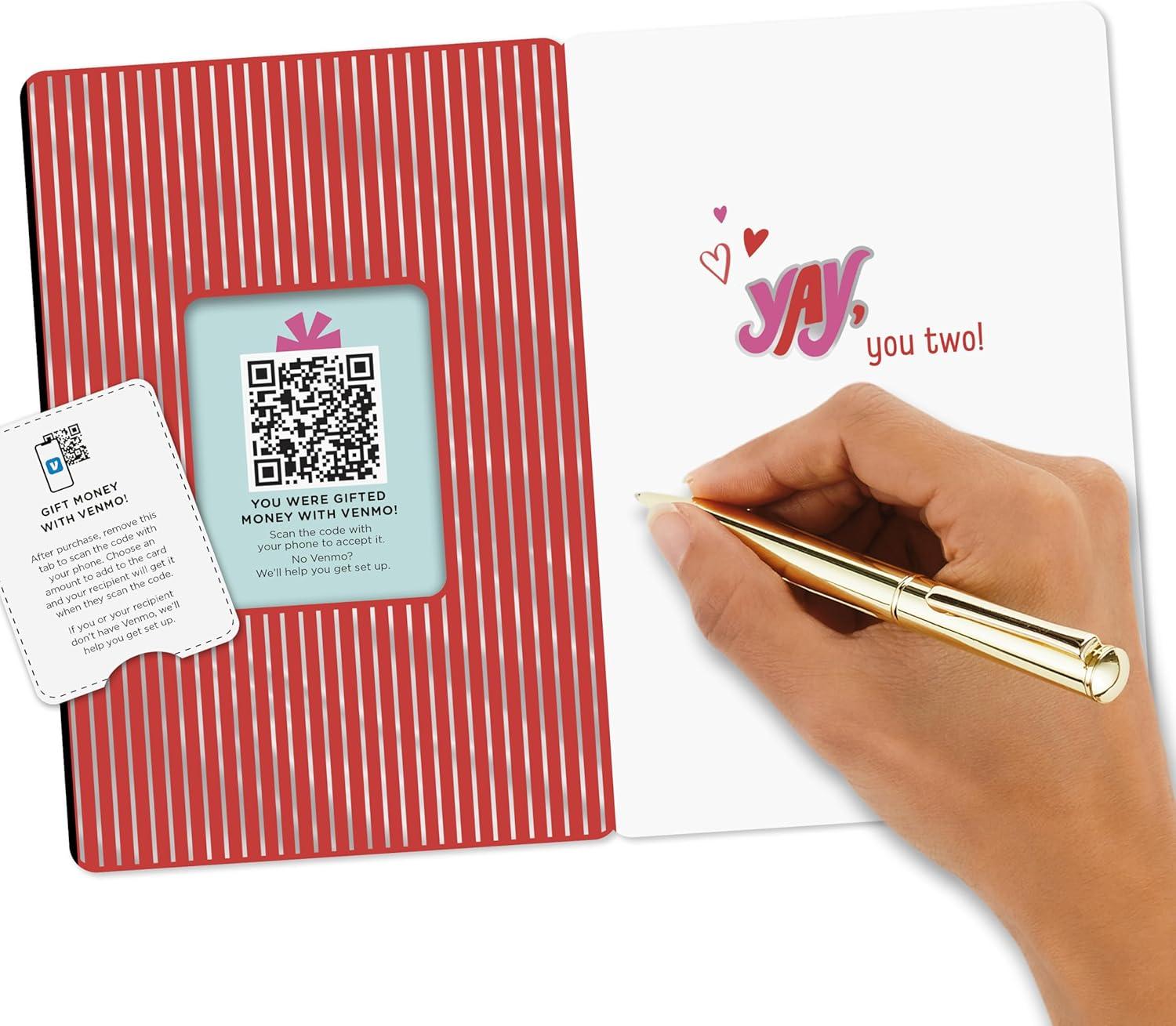 imageHallmark and Venmo Wedding or Engagement Card for Couple Yay Love