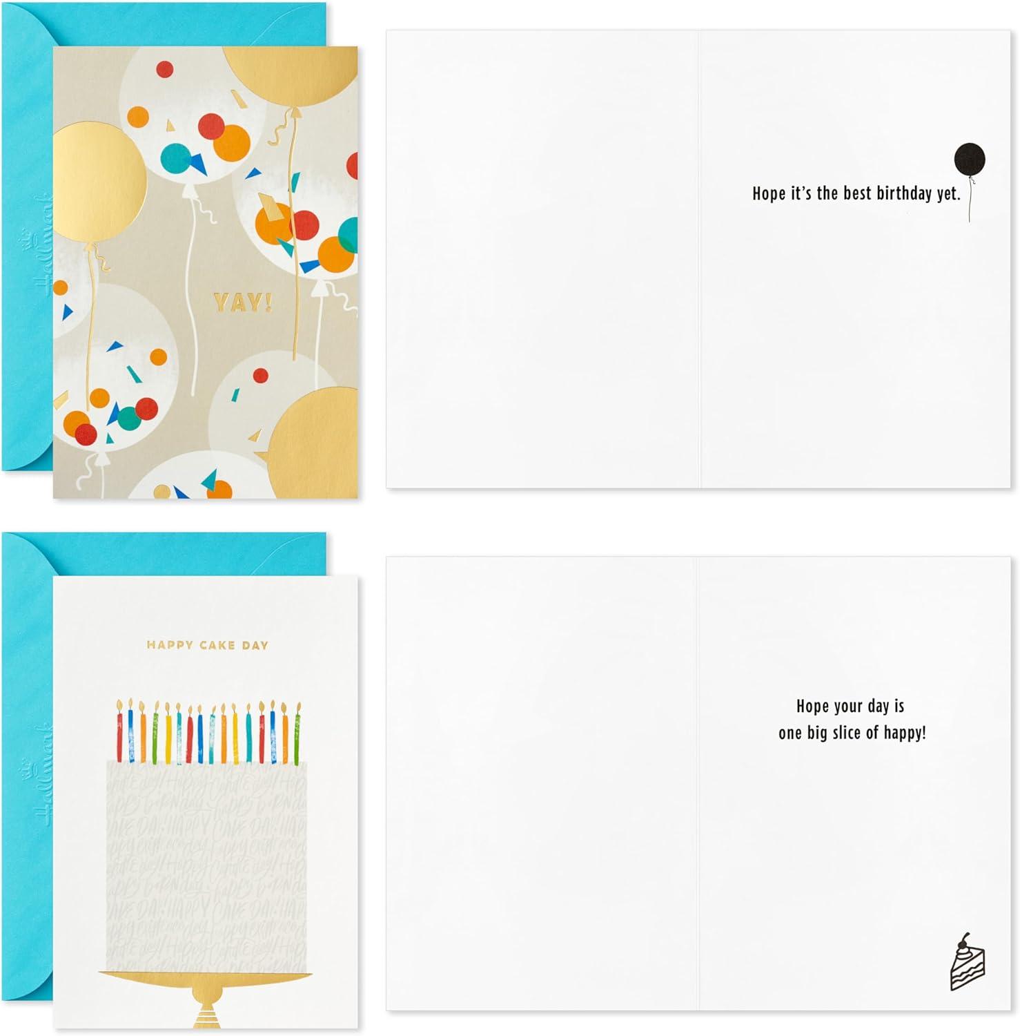 imagePentel EnerGel Pearl RTX Retractable Liquid Gel Pens Pack of 4 and Hallmark Birthday Cards Assortment 36 Count with Envelopes