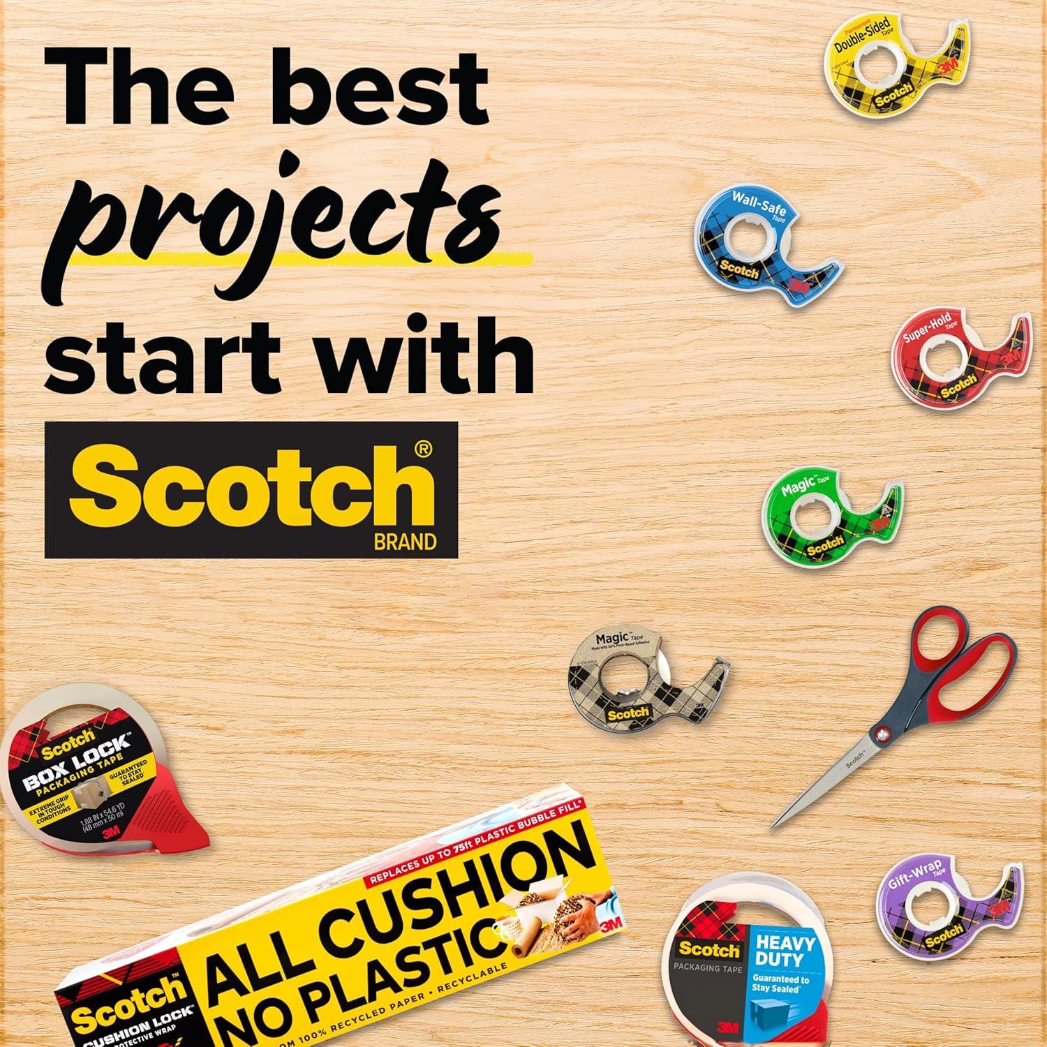 imageScotch Transparent Tape Versatile Clear Tape Engineered for Office and Home Use 34 x 850 Inches 4 Dispensered RollsTape