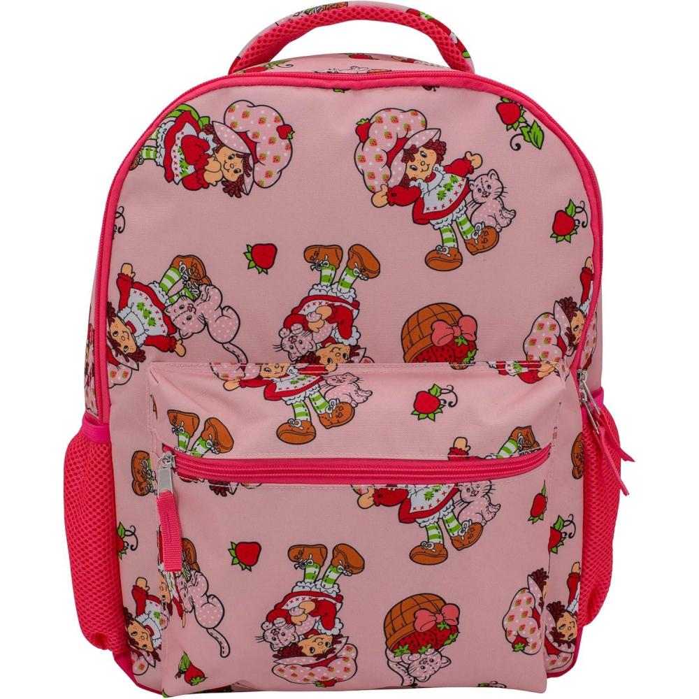 imageAI ACCESSORY INNOVATIONS Rainbow Brite Backpack for Girls 16 x 12 x 5 inch School Bag with Laptop PocketStrawberry Shortcake