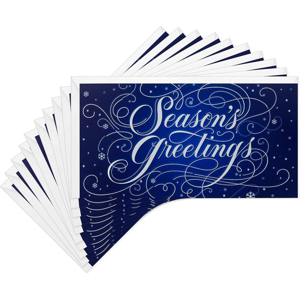 imageHALLMARK Pack of Christmas Money or Gift Card Holders Seasons Greetings 10 Cards with EnvelopesSeasons Greetings  Pack of Money Holders