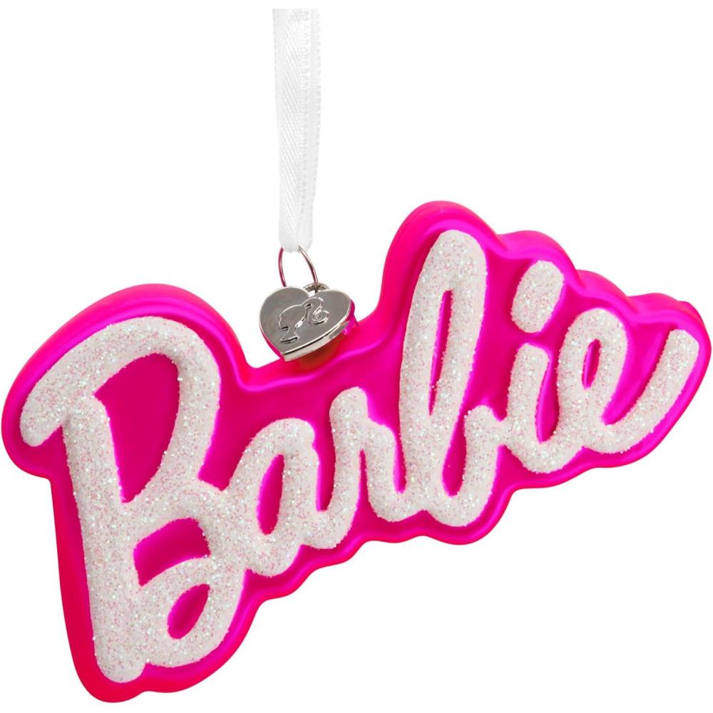 imageHallmark Barbie in Car Christmas OrnamentBarbie Logo