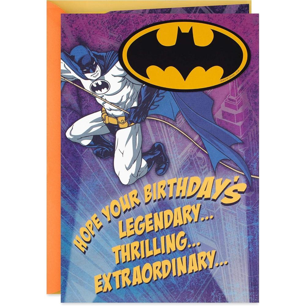 imageHallmark Batman Pop Up Birthday Card for Him Heroic Day Paper Wonder 3D CardBatman Magnet