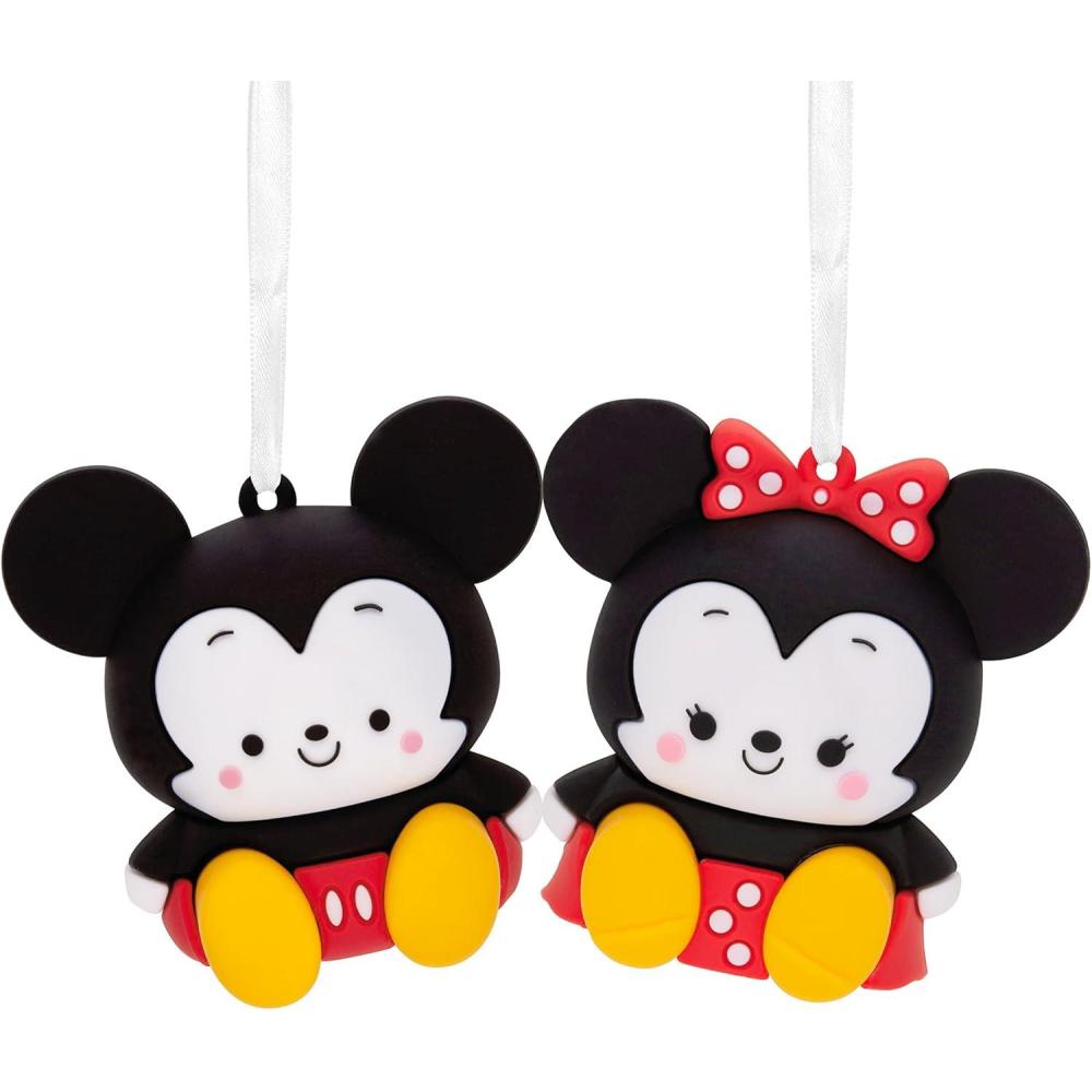 imageHallmark Better Together Disney Mickey and Minnie Magnetic Christmas Ornaments Set of 2Mickey  Minnie