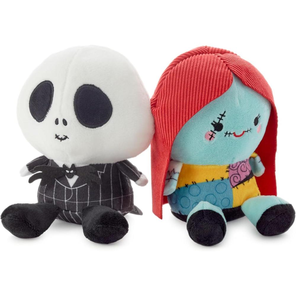 imageHallmark Better Together Disney Tim Burtons The Nightmare Before Christmas Magnetic Plush Jack and Sally 5quot Stuffed Toys Easter Gifts for KidsJack and Sally
