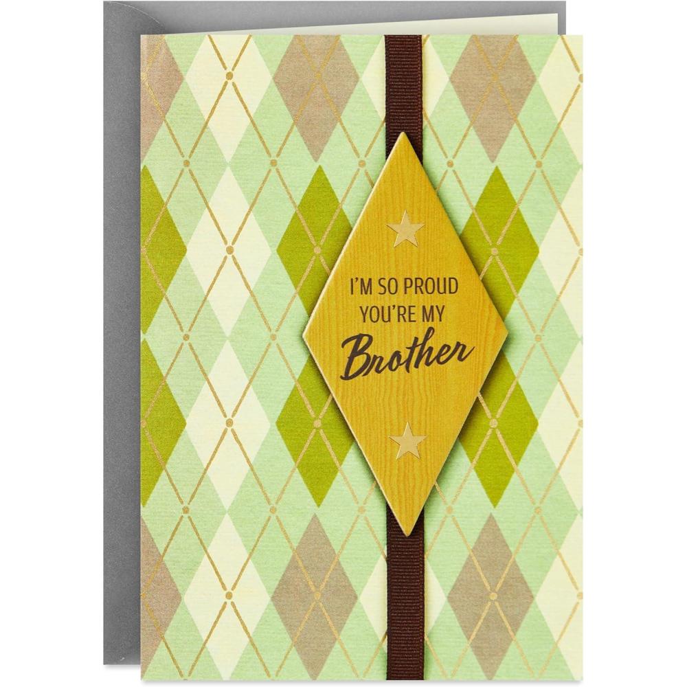 imageHallmark Birthday Card for Brother Im So Proud