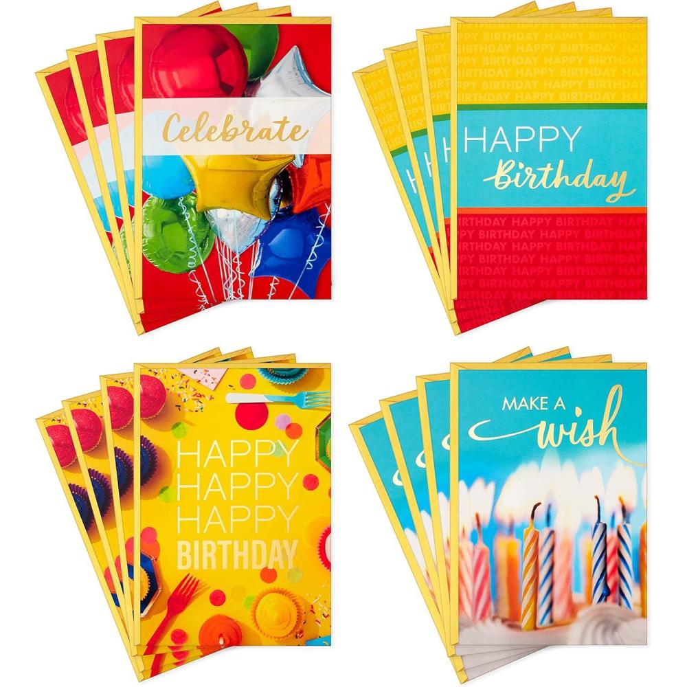 imageHallmark Birthday Cards Assortment 16 Cards with Envelopes Classic Celebrate