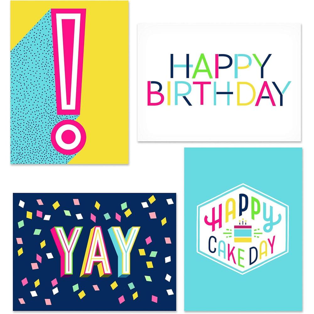 imageHallmark Birthday Cards Assortment 36 Cards with Envelopes PastelsHappy Cake Day