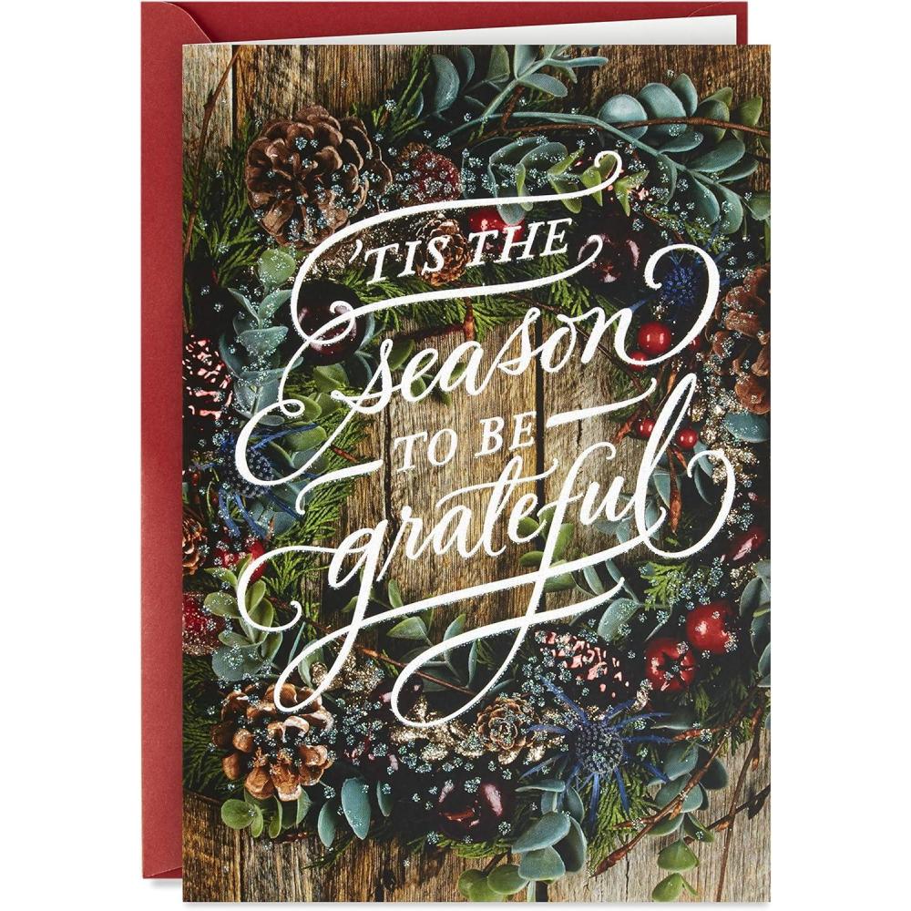 imageHallmark Boxed Christmas Cards Season to be Grateful 16 Cards and 17 EnvelopesSeasons to be Greatful